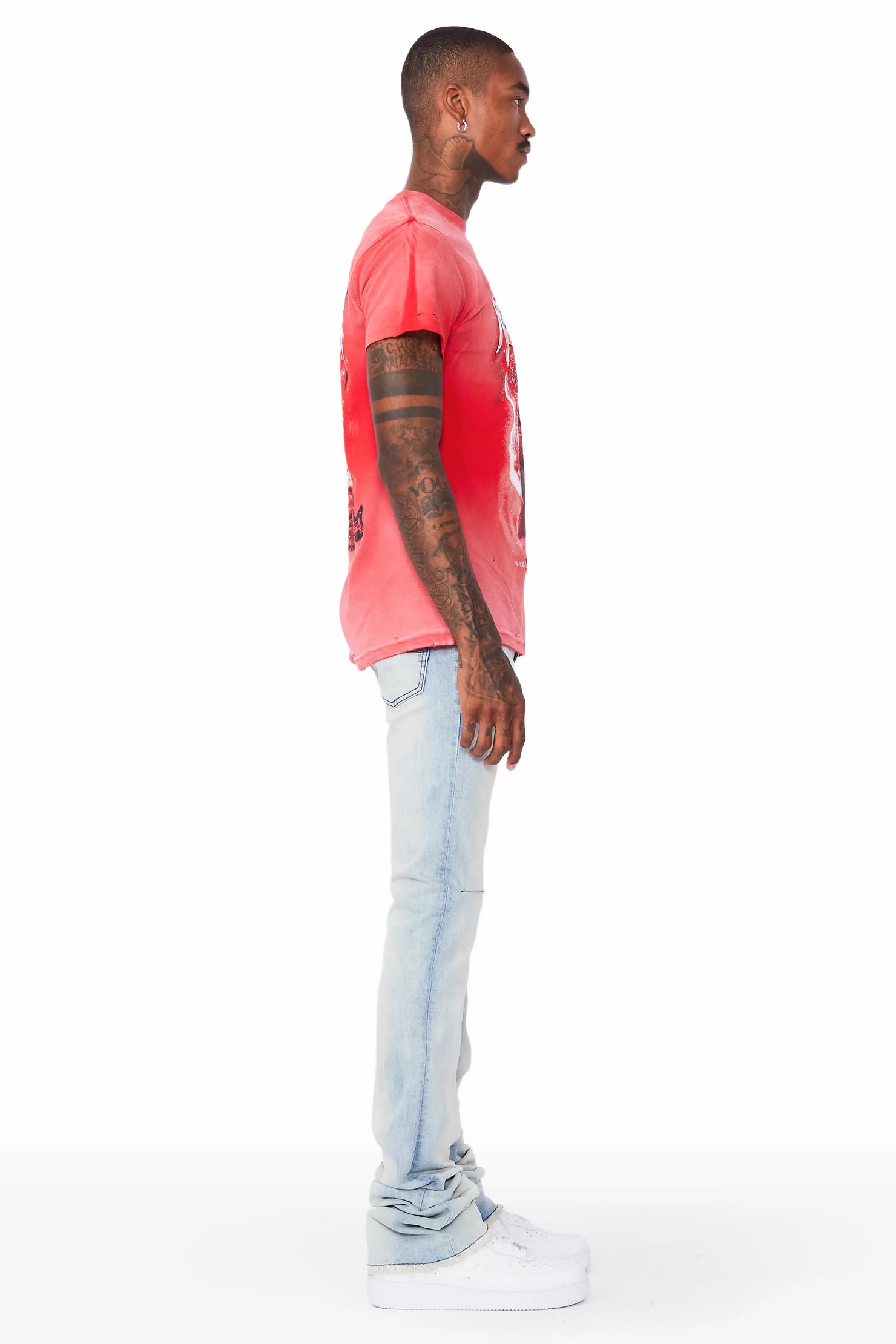 Josiah Blue Super Stacked Flare Jean