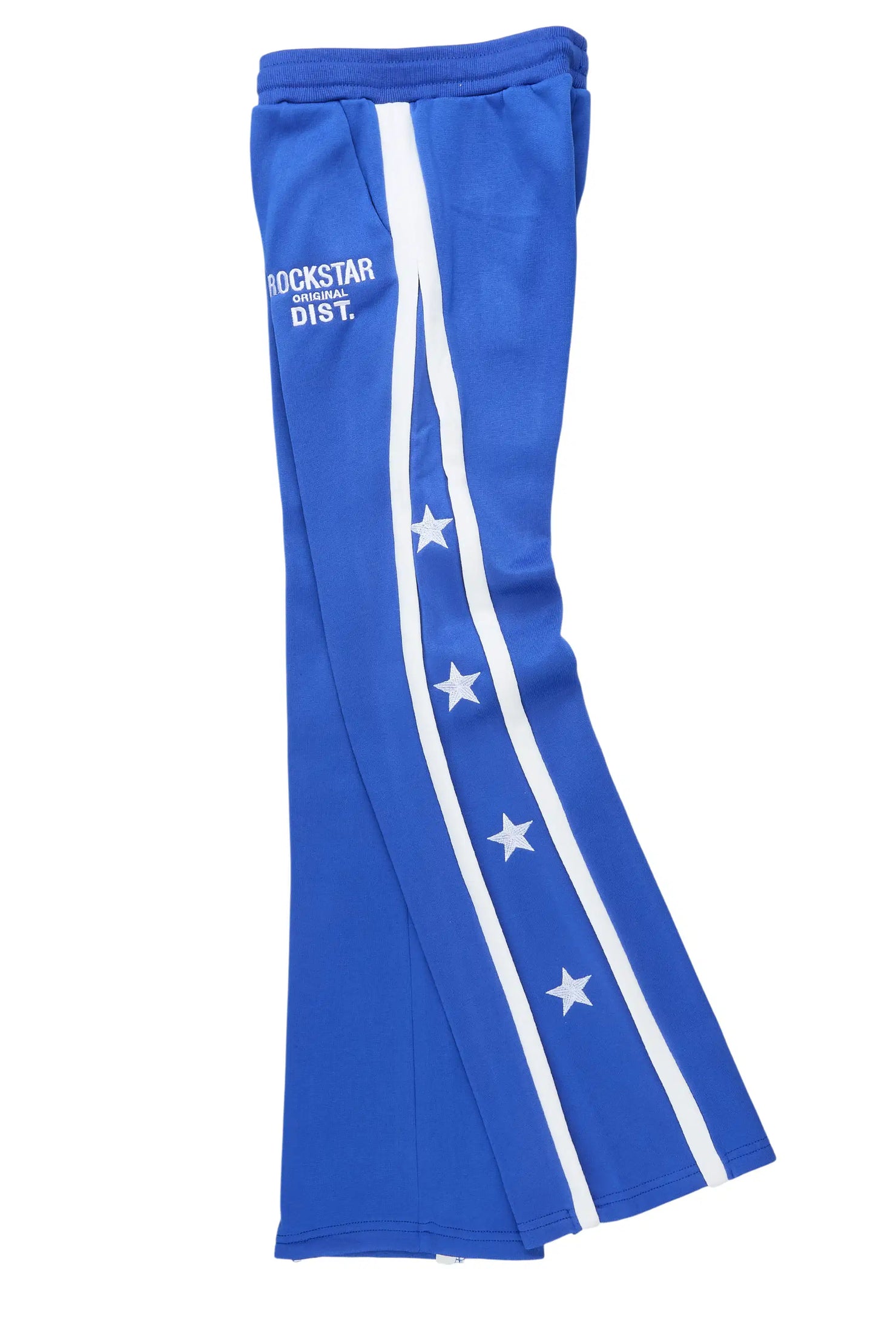 Boys Arkady Royal Stacked Flare Track Pant