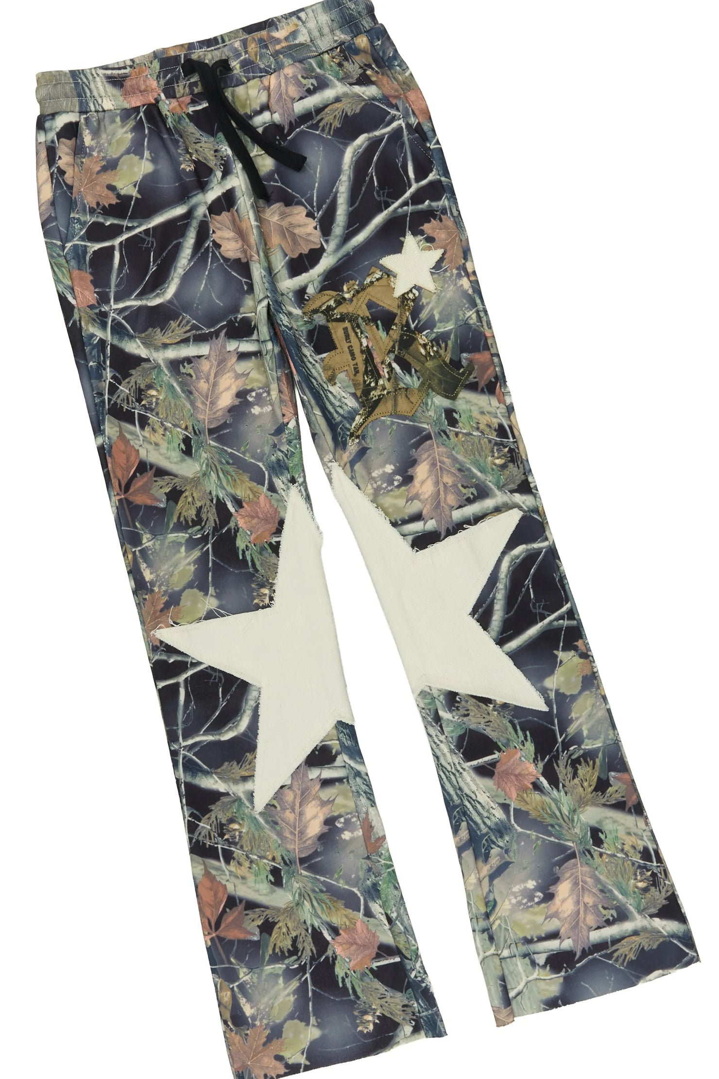Girls Delgera Pink/Camo Long Sleeve T-Shirt Track Set