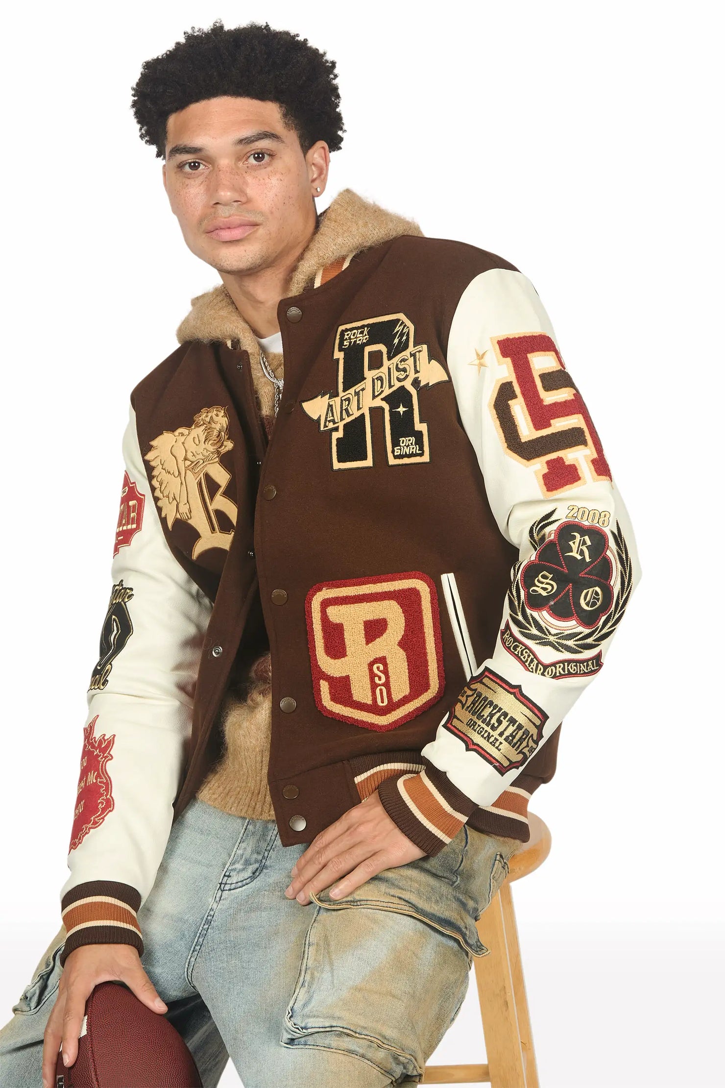 Champion Brown Varsity Jacket