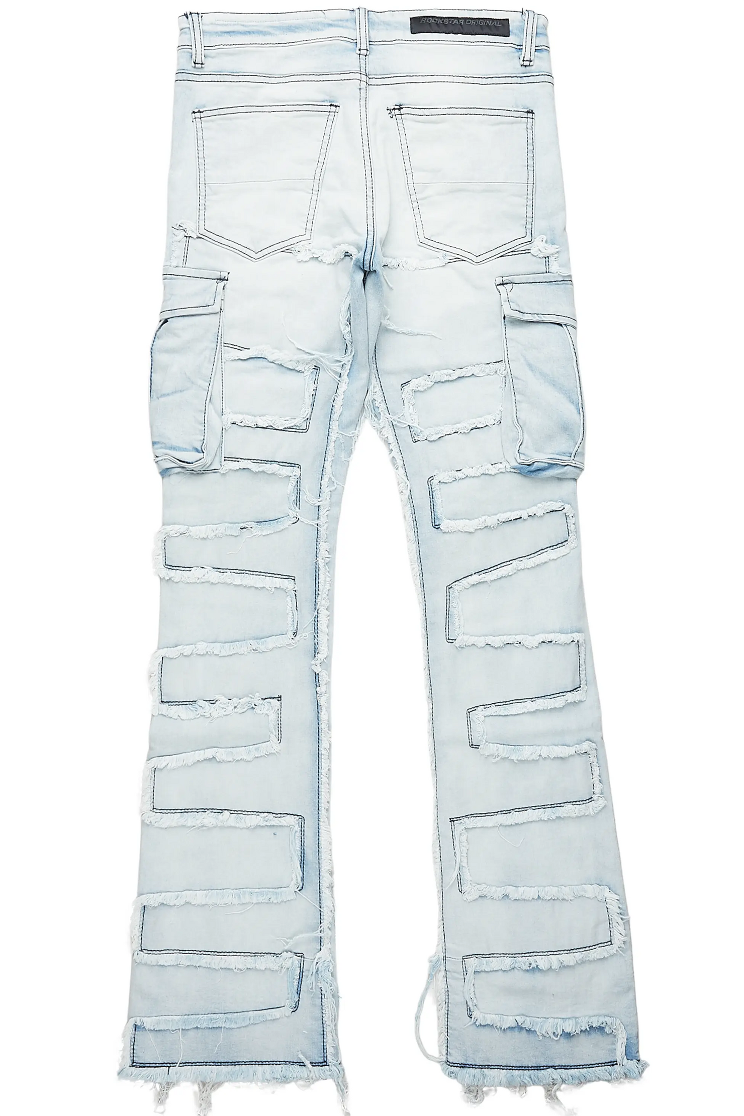 Slater Blue Stacked Flare Jean