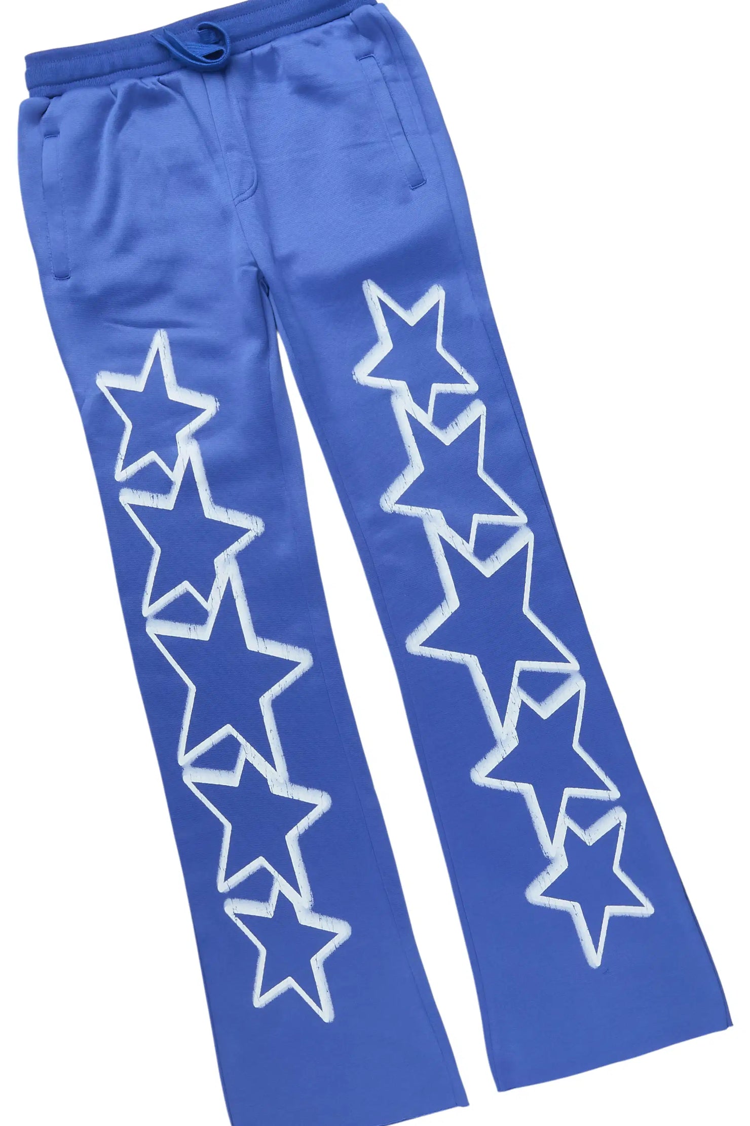 Boys Brayix Royal Blue/White Stacked Track Set