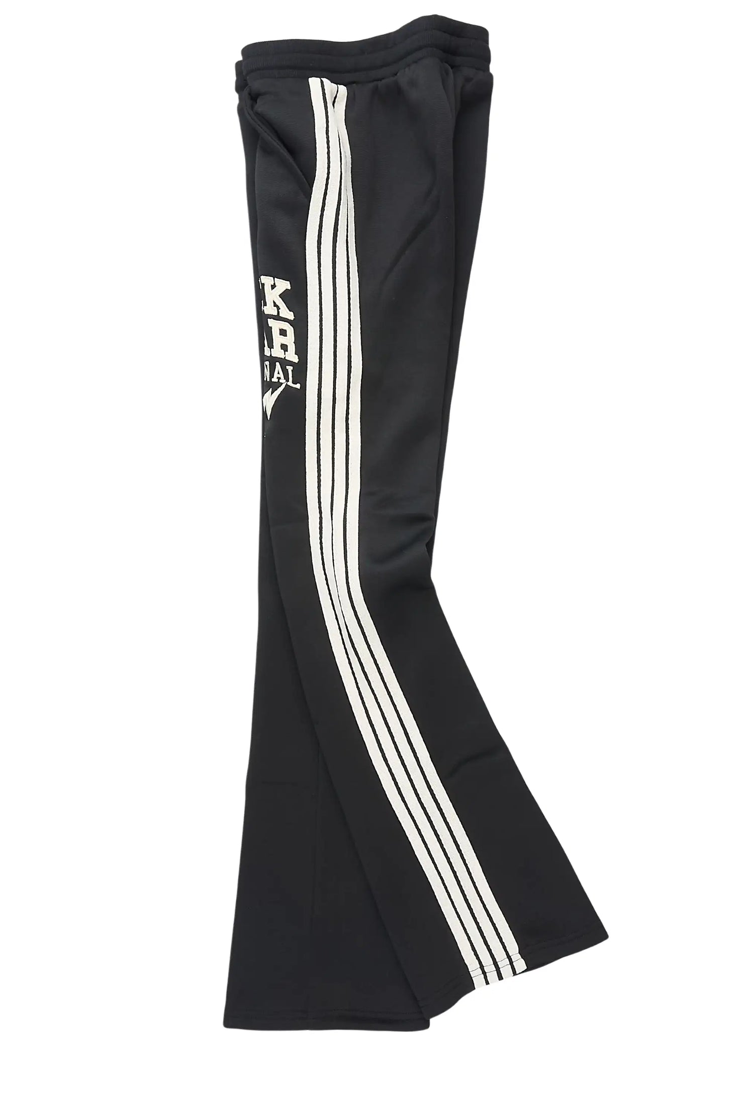 Girls Briana Black Stacked Flare Pant