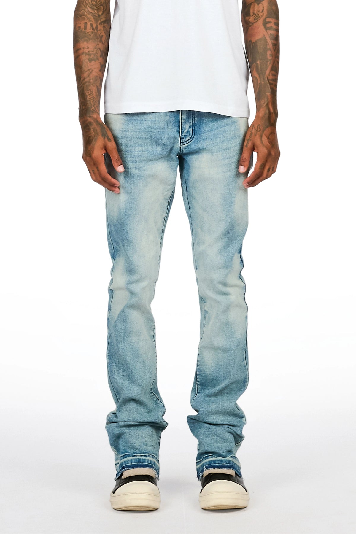 Callier Medium Blue Stacked Jean