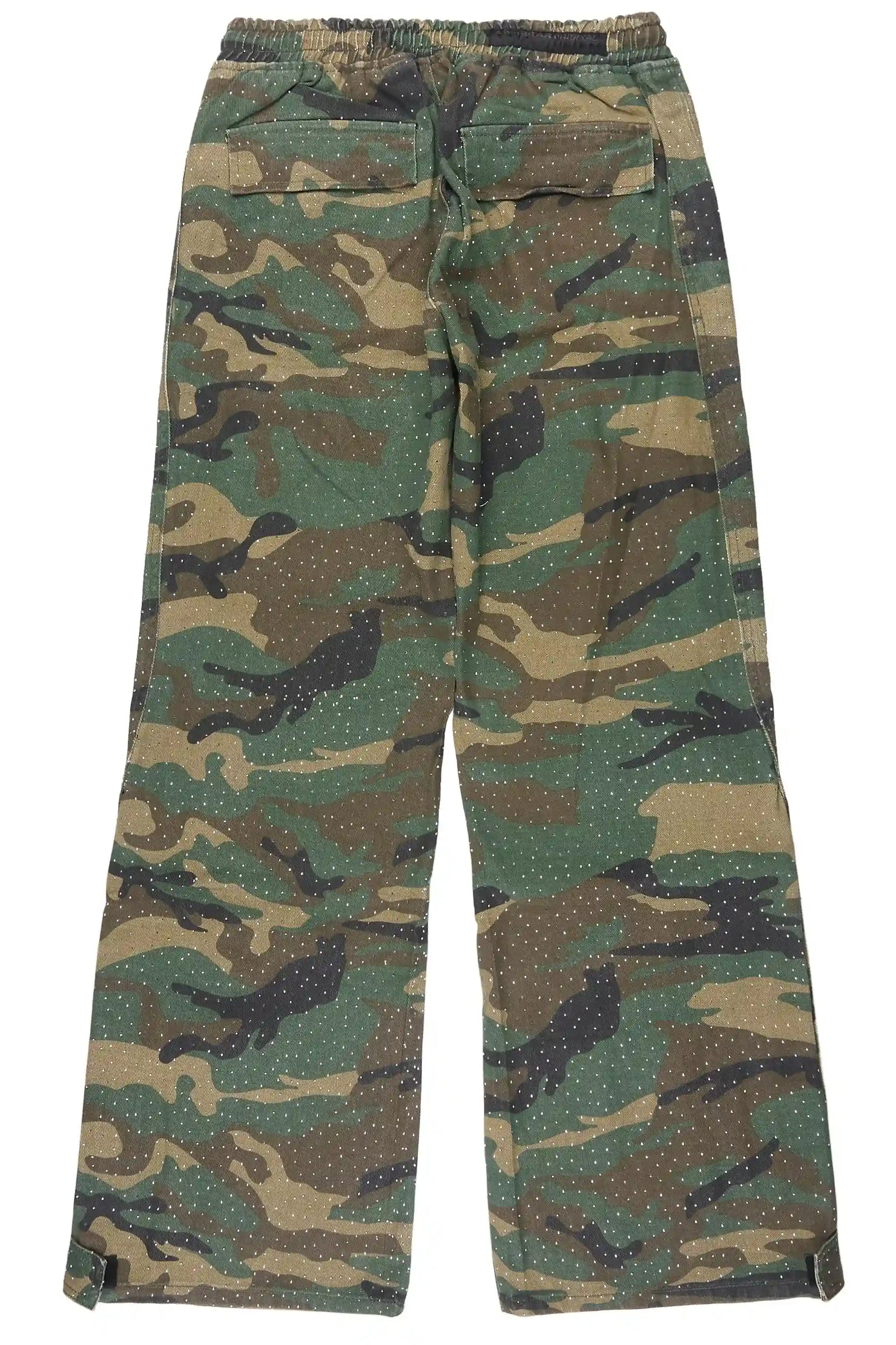 Yuri Camo Rhinestone Baggy Fit Jean