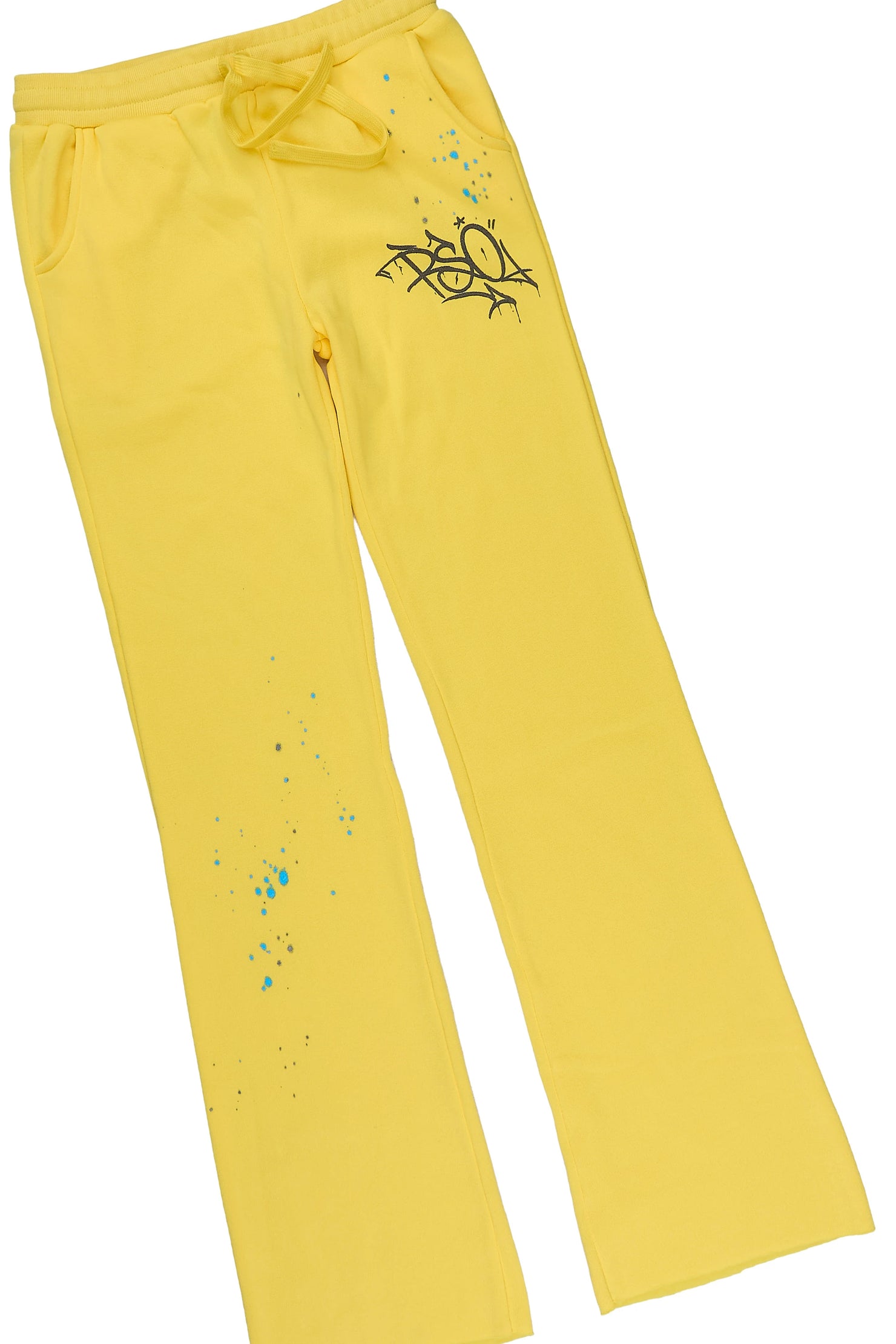 Boys Solace Yellow Graphic Hoodie Track Set