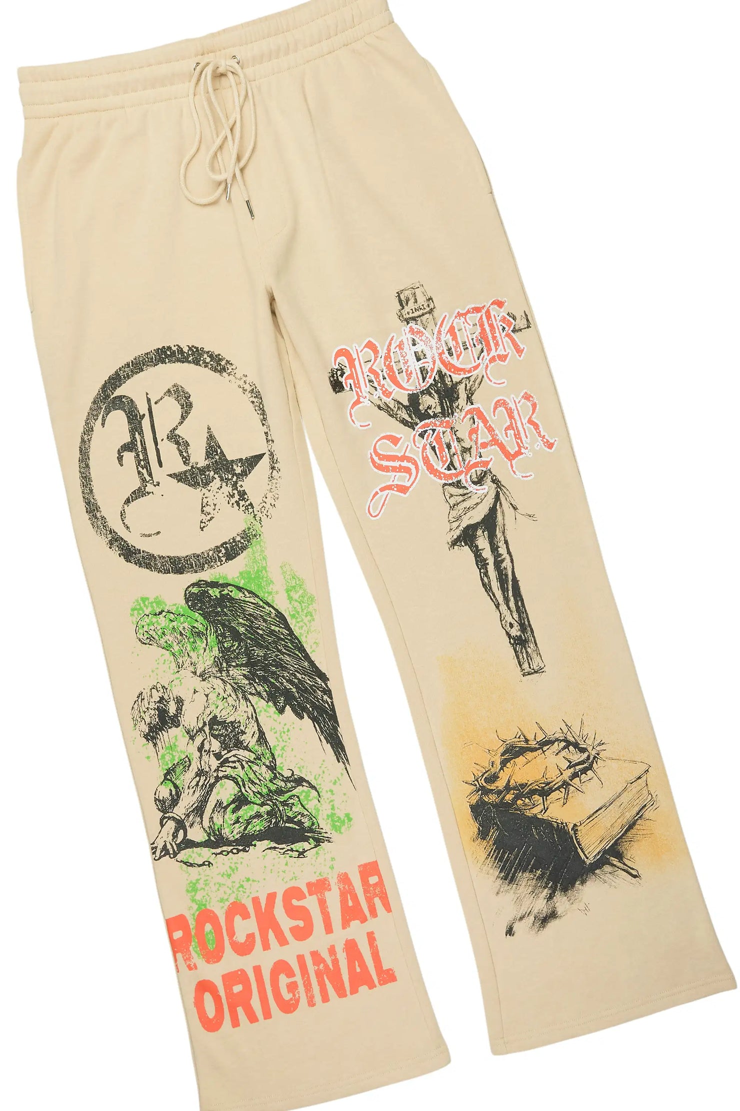 Suppersketch Beige Hoodie/Baggy Pant Track Set