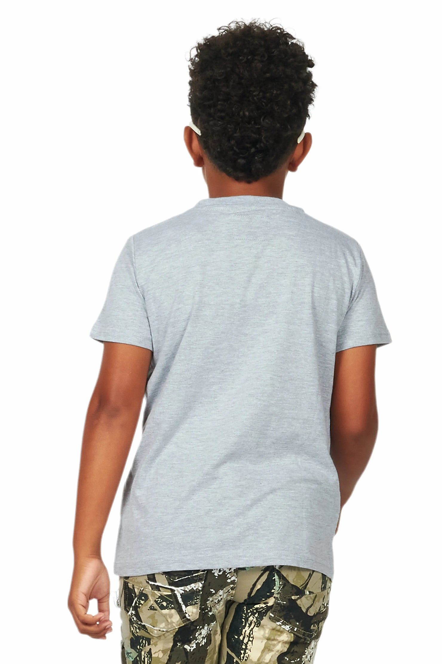 Boys Koen Grey Graphic T-Shirt