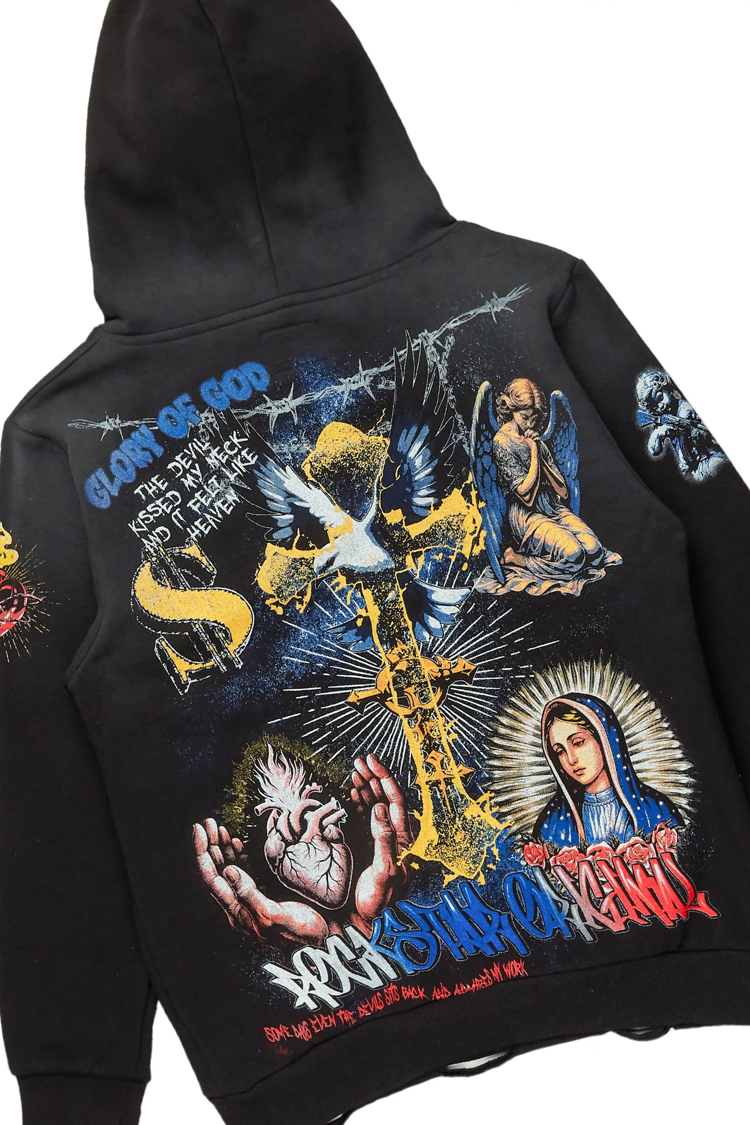 Inis Black Hoodie & Colette Blue Super Stacked Flare Jean Bundle