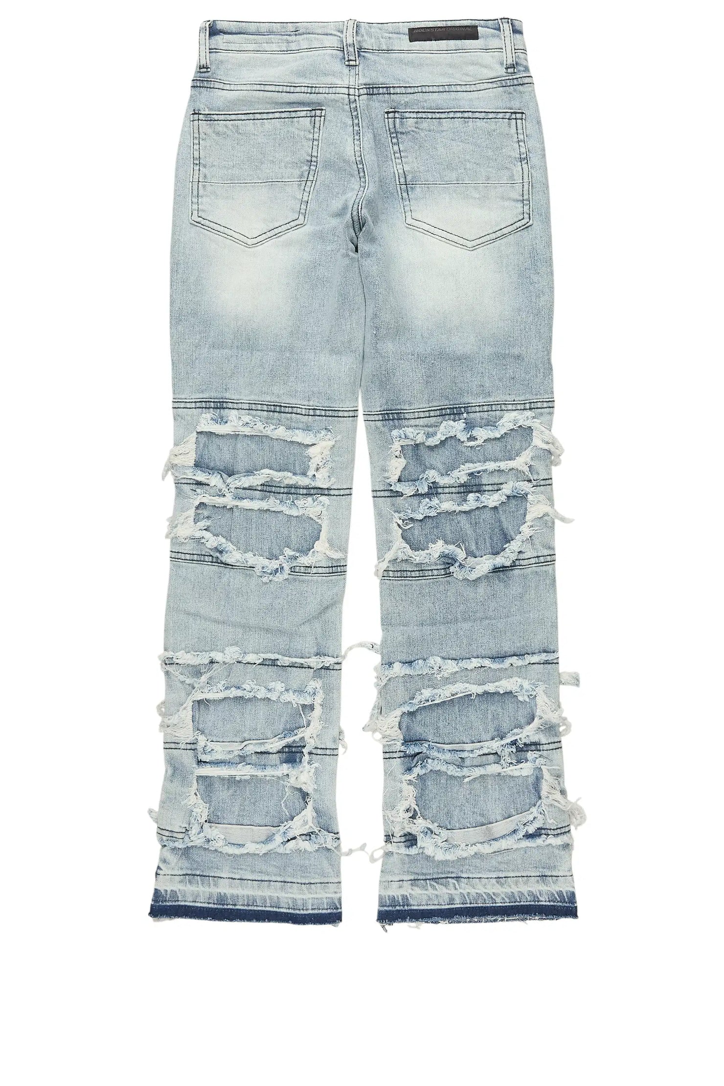 Boys Vasco Blue Stacked Flare Jean