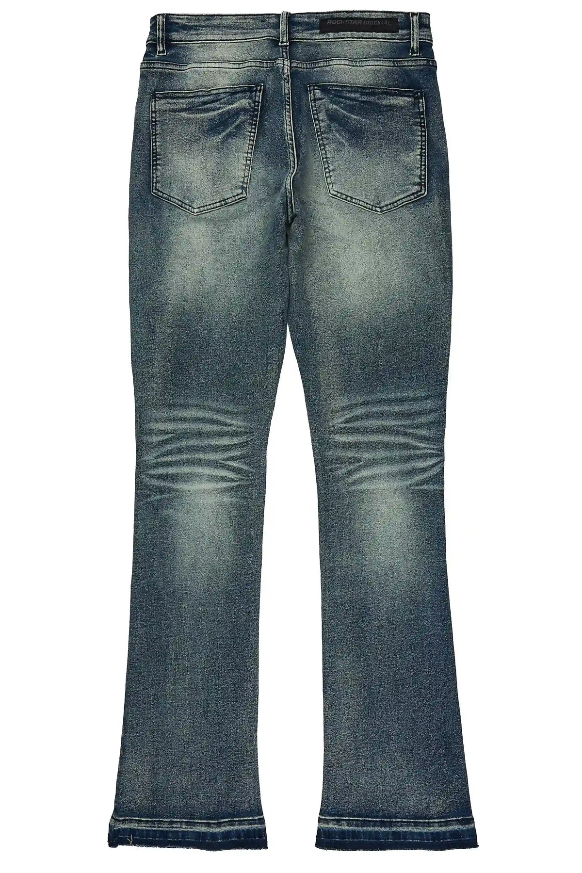 Macker Dark Blue Stacked Jean