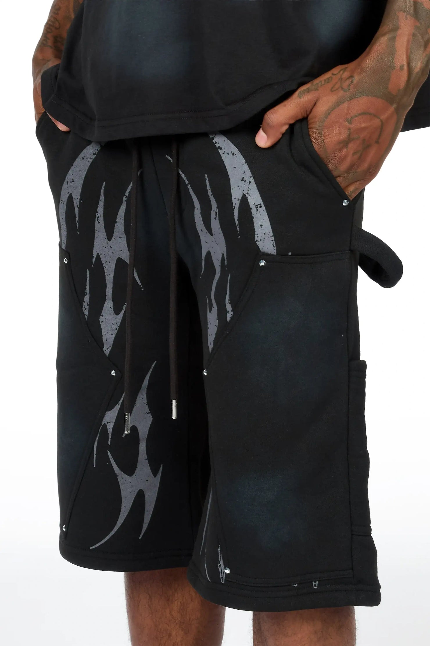 Jett Black T-Shirt/Jort Set