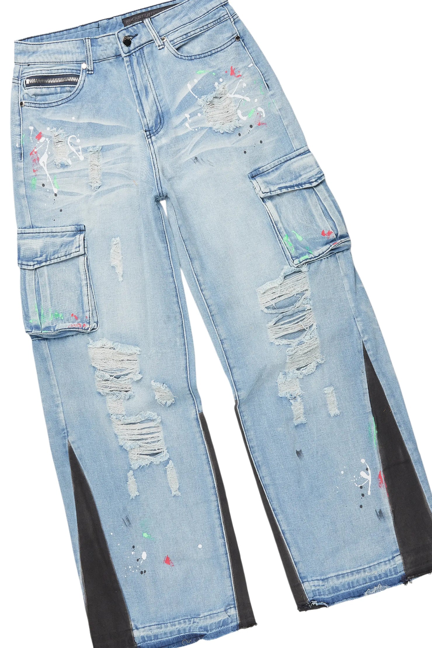 Beno Black/Blue Long Sleeve T-Shirt/Baggy Fit Jean Bundle