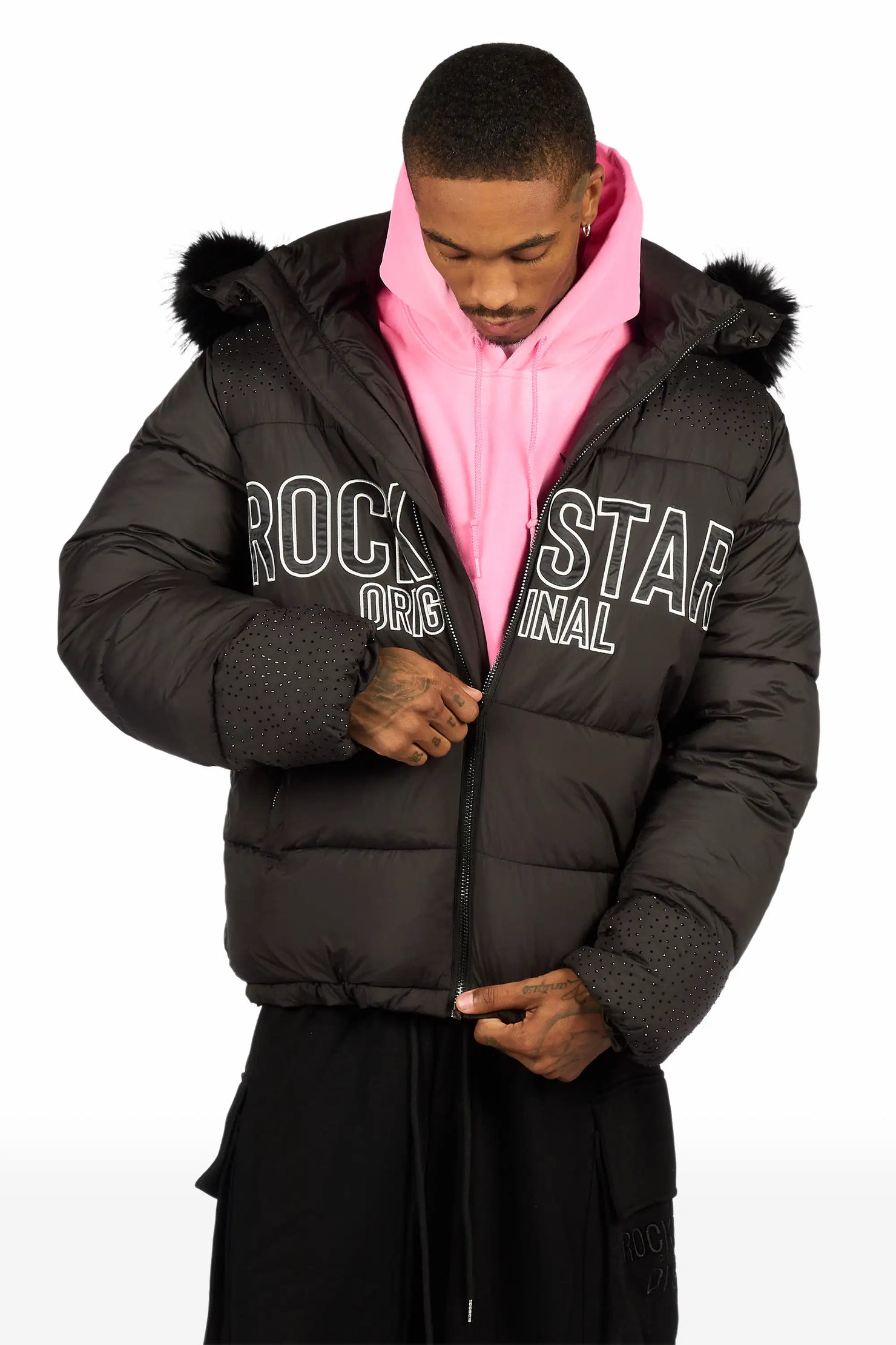 Lyrex Pink/Black Graphic Hoodie