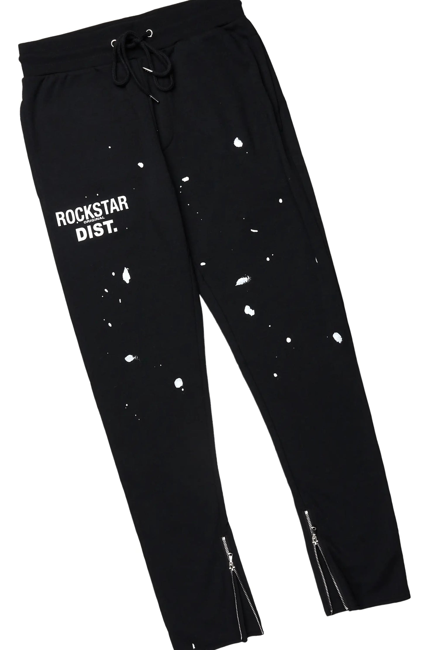 Raffer Black Slim Fit Track Set