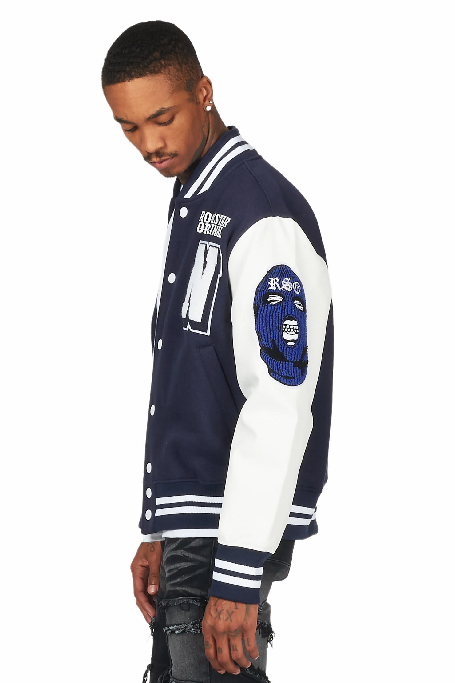 Ennis Navy Varsity Jacket