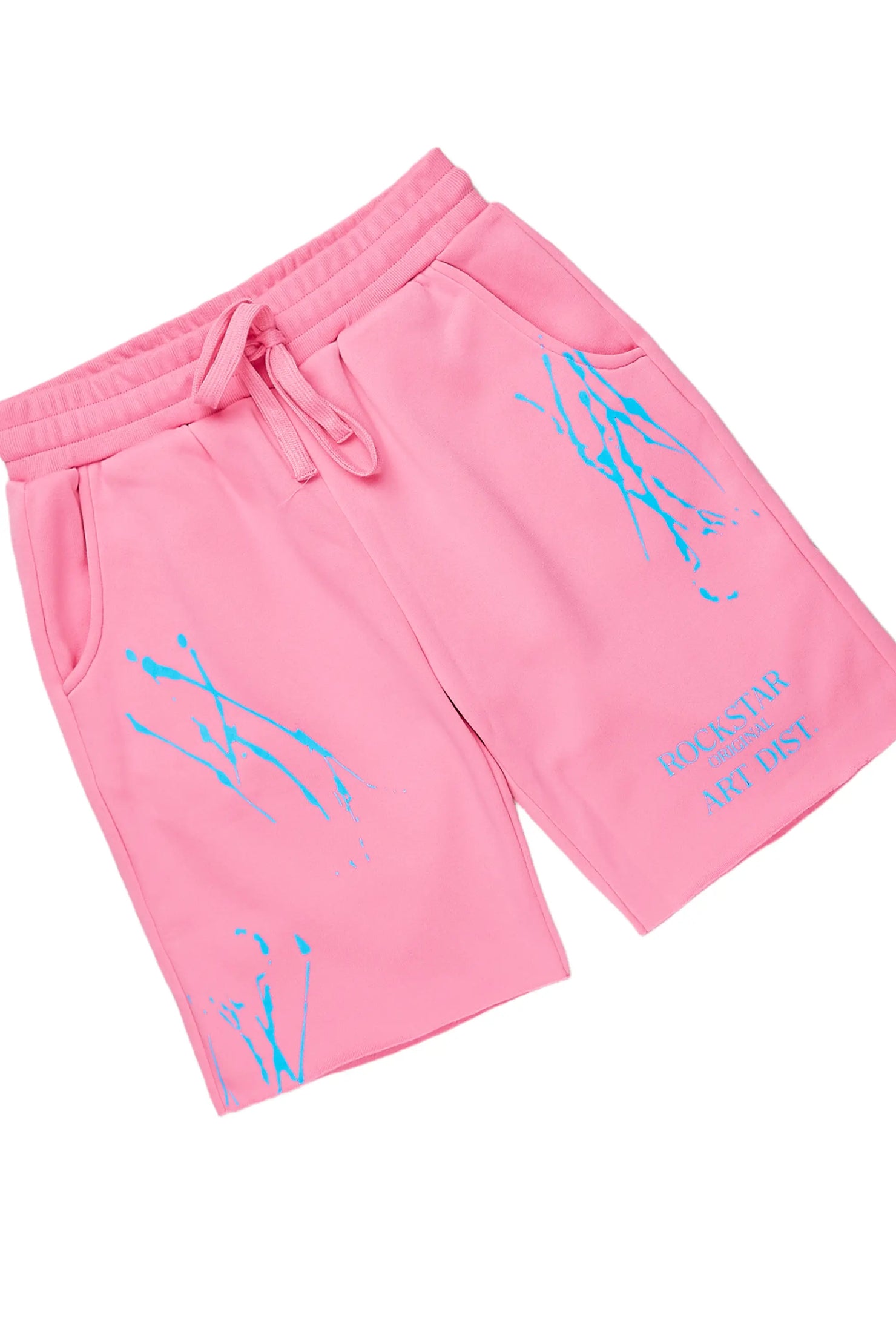 Destinee Bubblegum Pink Zip Up Short Set