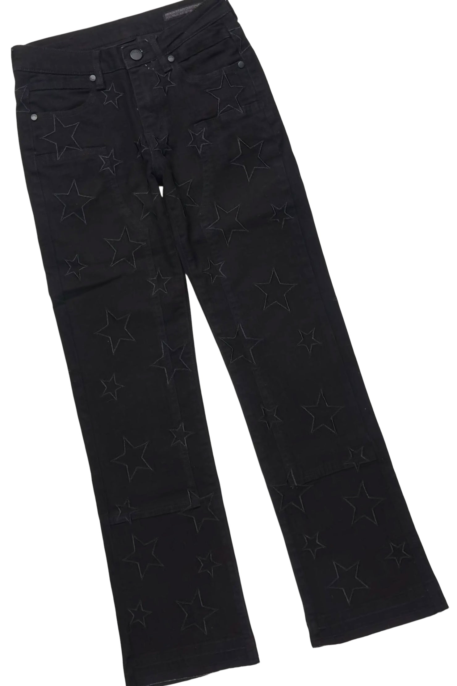 Boys Blade White/Black T-Shirt Stacked Jean Set
