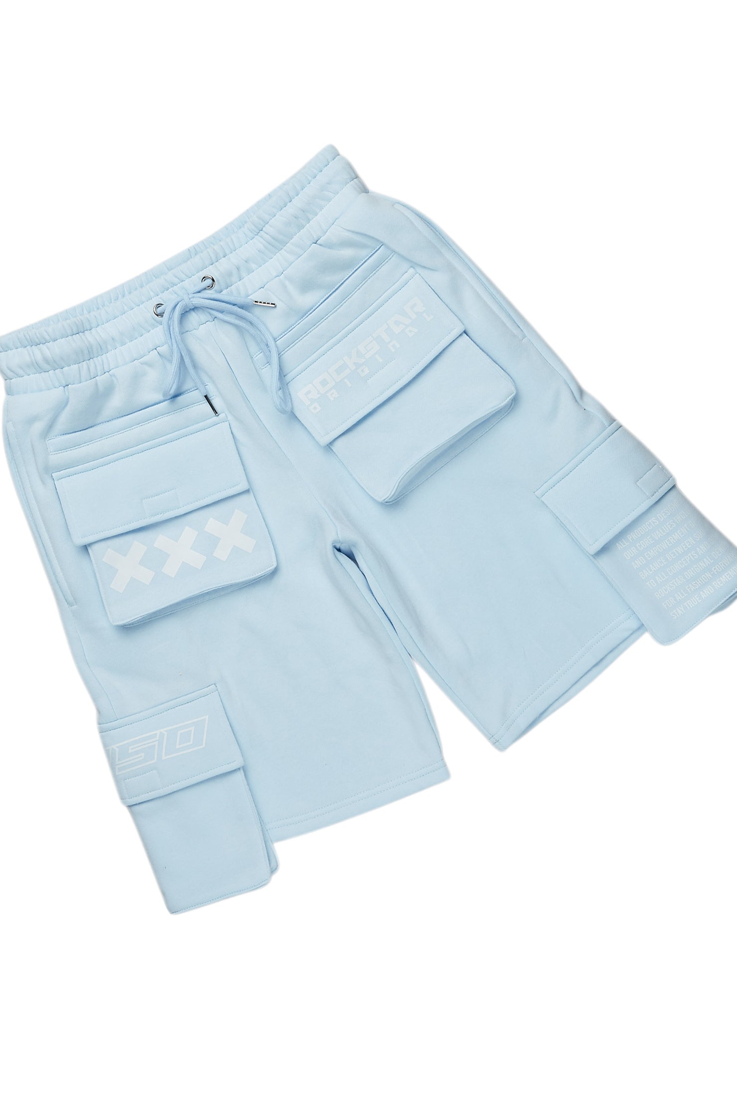 Jash Baby Blue/White Short Set