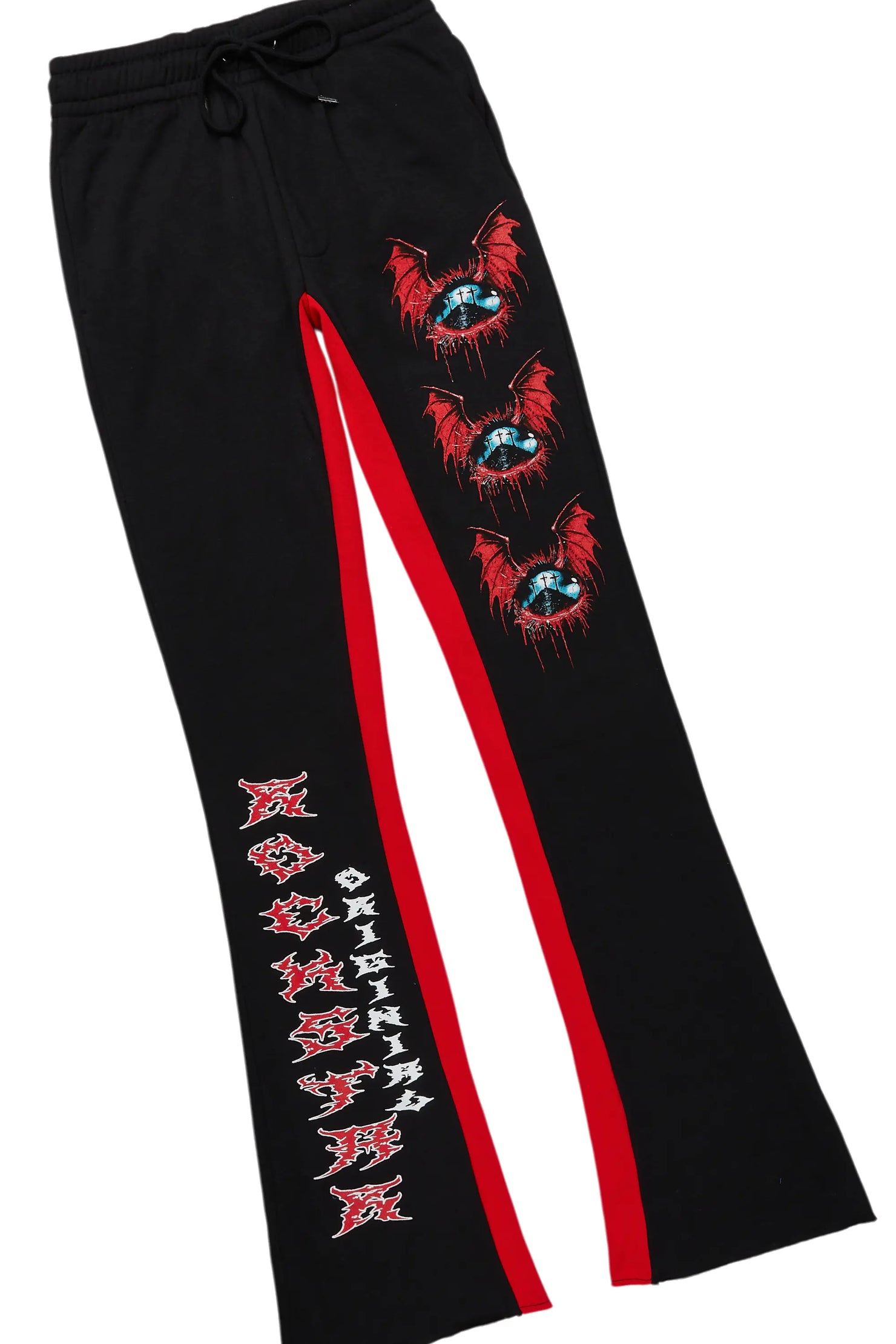 Darden Black/Red Hoodie/Baggy Track Pant Set