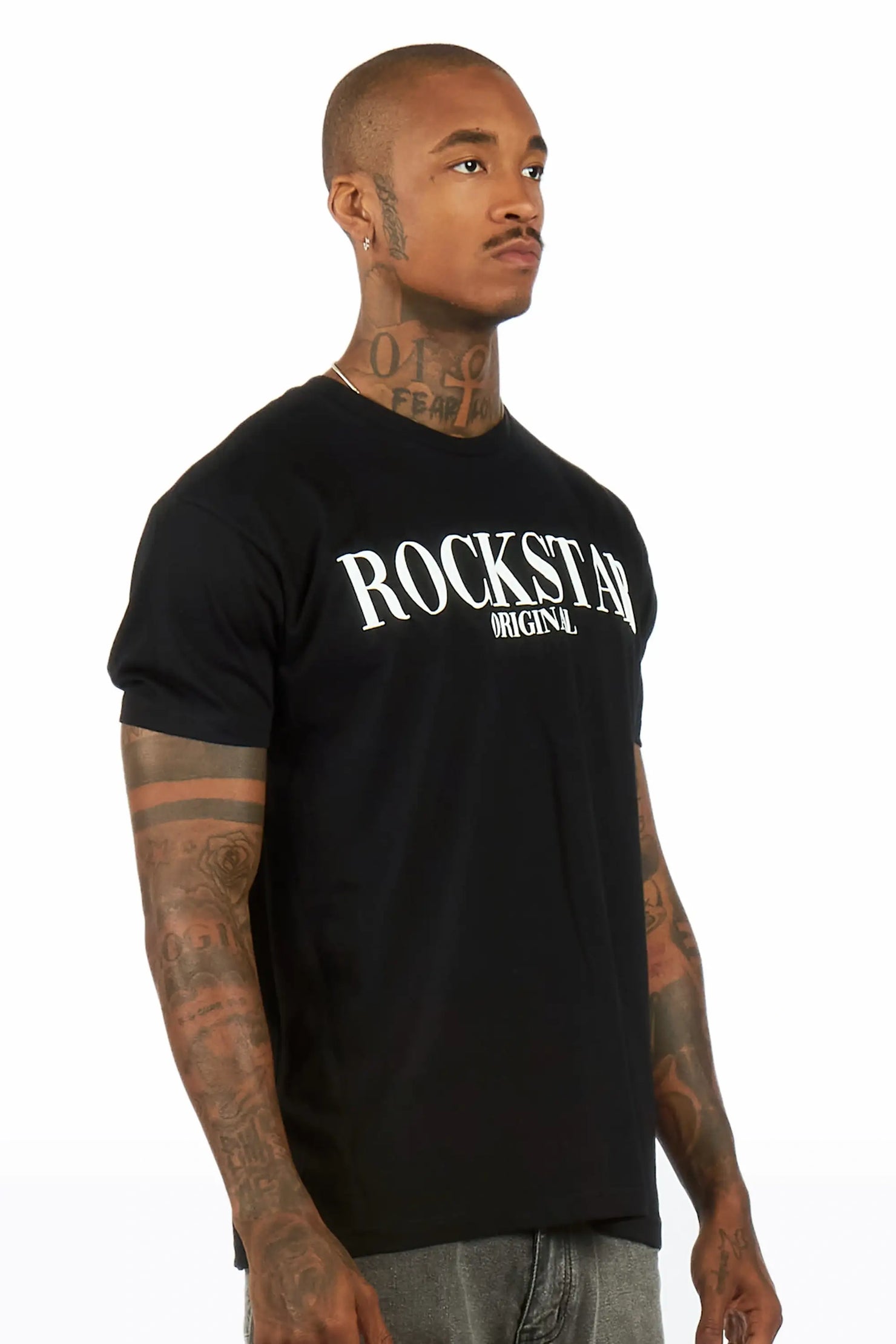 Octavio 2.0 Black Oversized Graphic T-Shirt