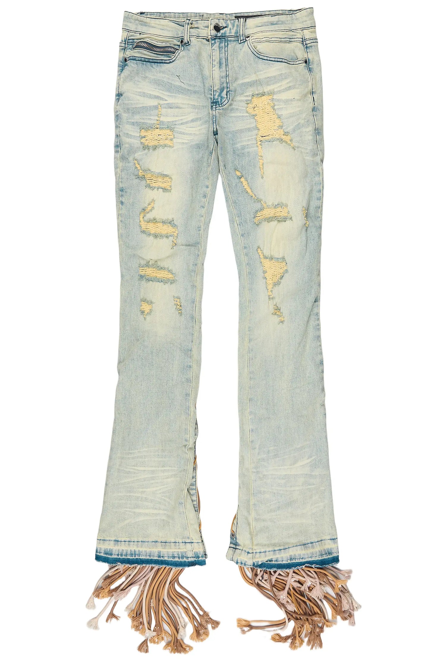 Otto Tint Blue Wash Stacked Flare Jean