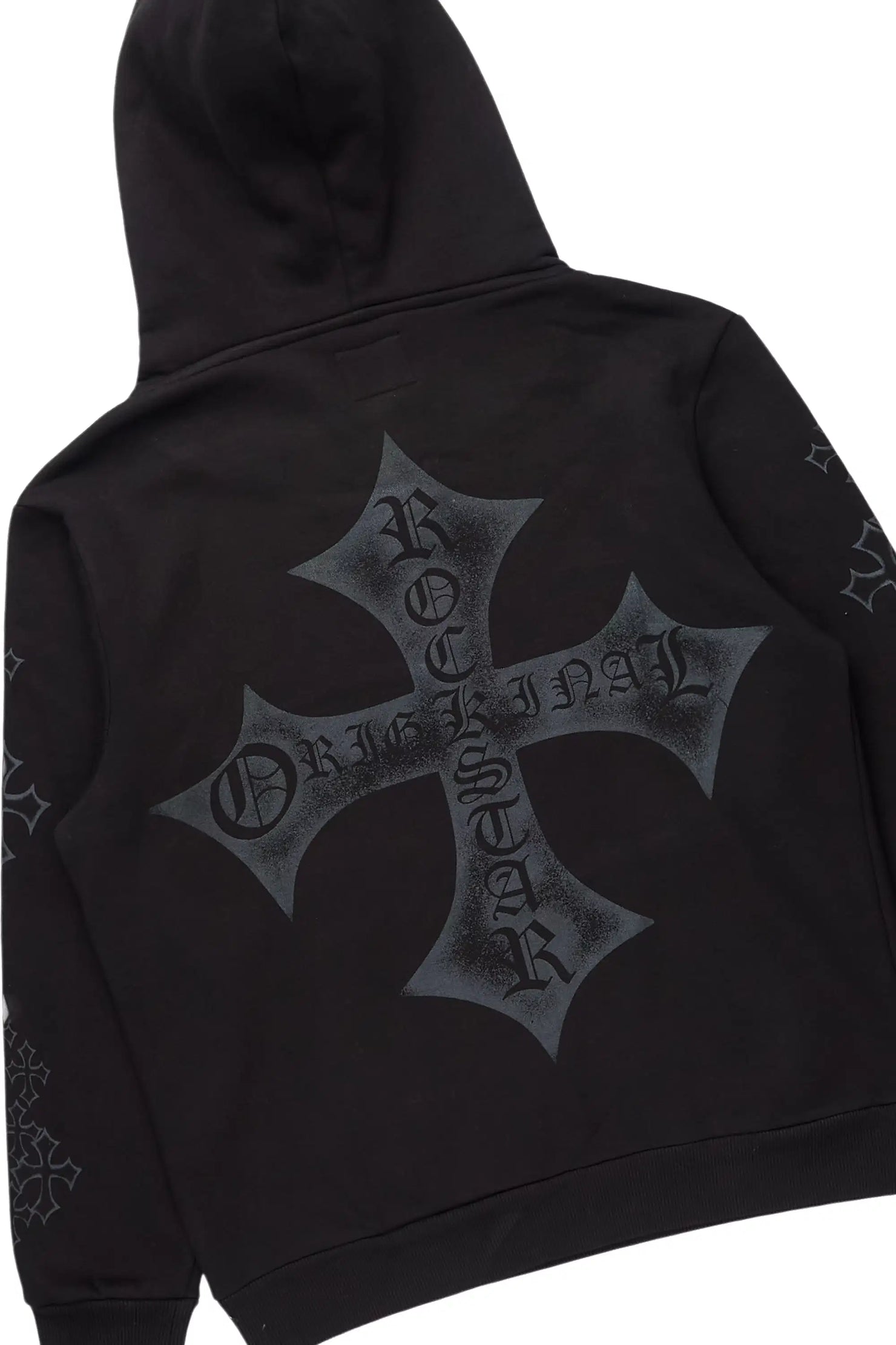Marzion Black Hoodie/Super Stacked Track Set