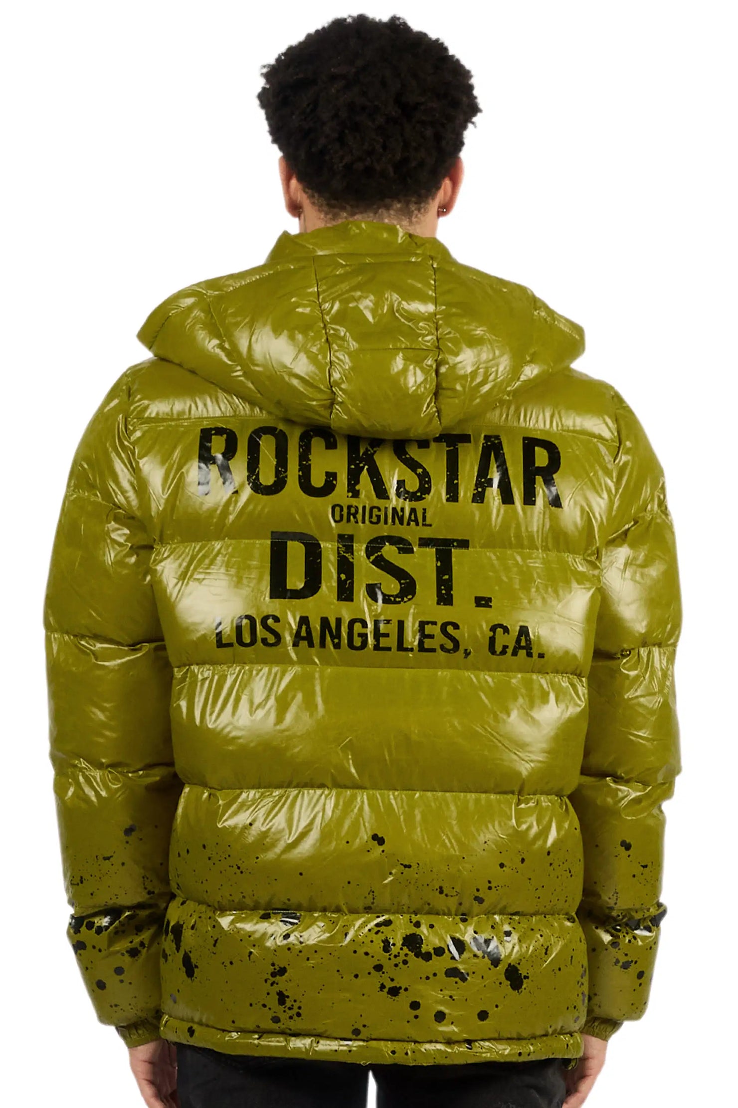 Raffer Olive Heavy Puffer Jacket