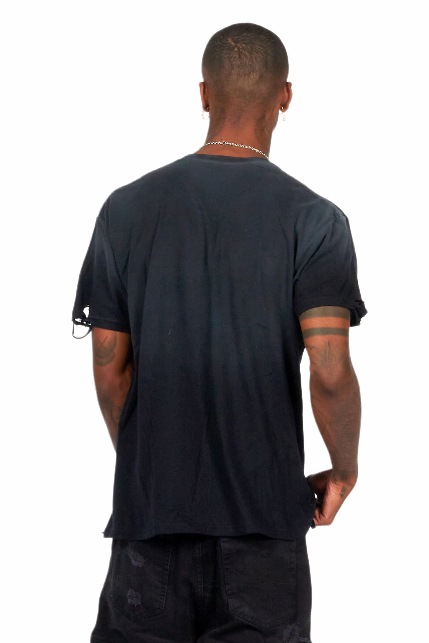 Amina Black Oversized Graphic T-Shirt