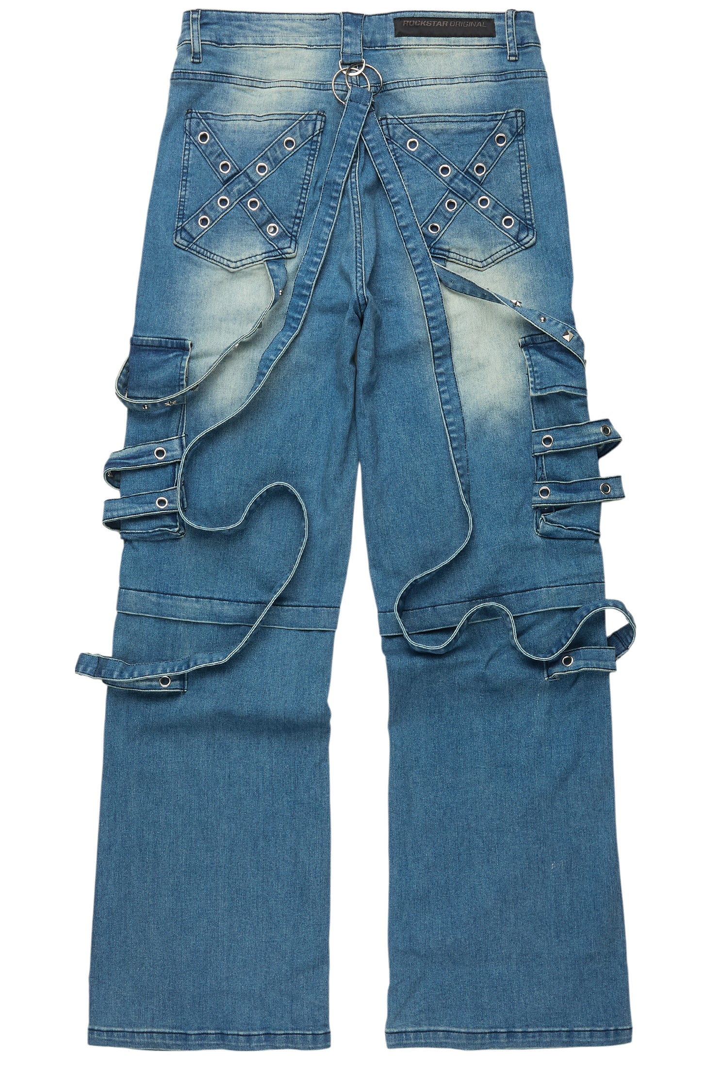 Nealon Blue Wash Baggy Cargo Fit Jean