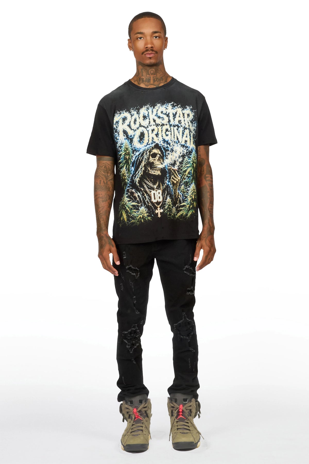 Depino Jet Black Slim Fit Jean