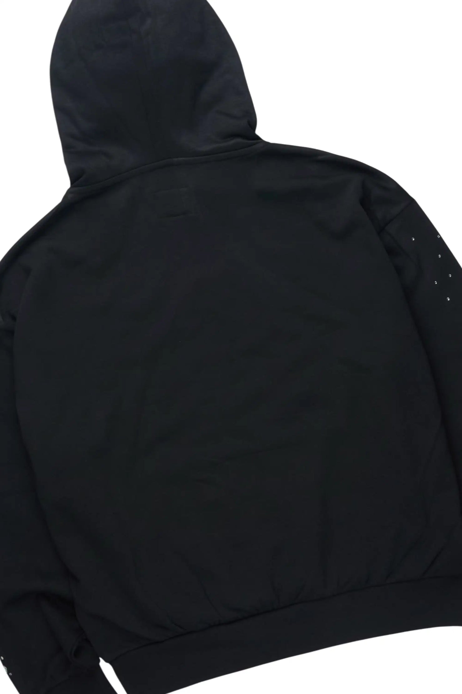 Twinkle Black/Clear Rhinestone Hoodie Relaxed Track Set