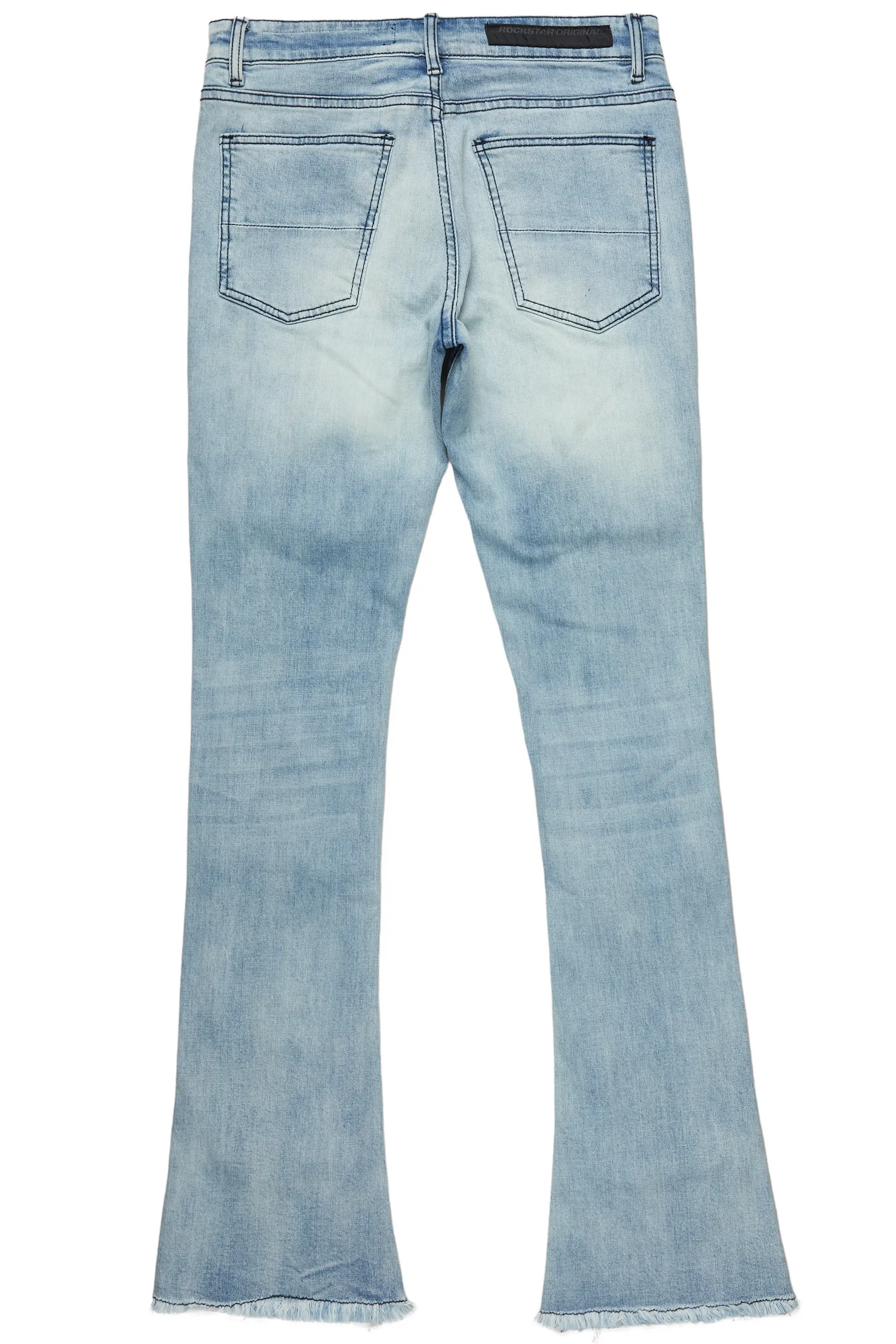 Tenzin Blue Stacked Flare Jean