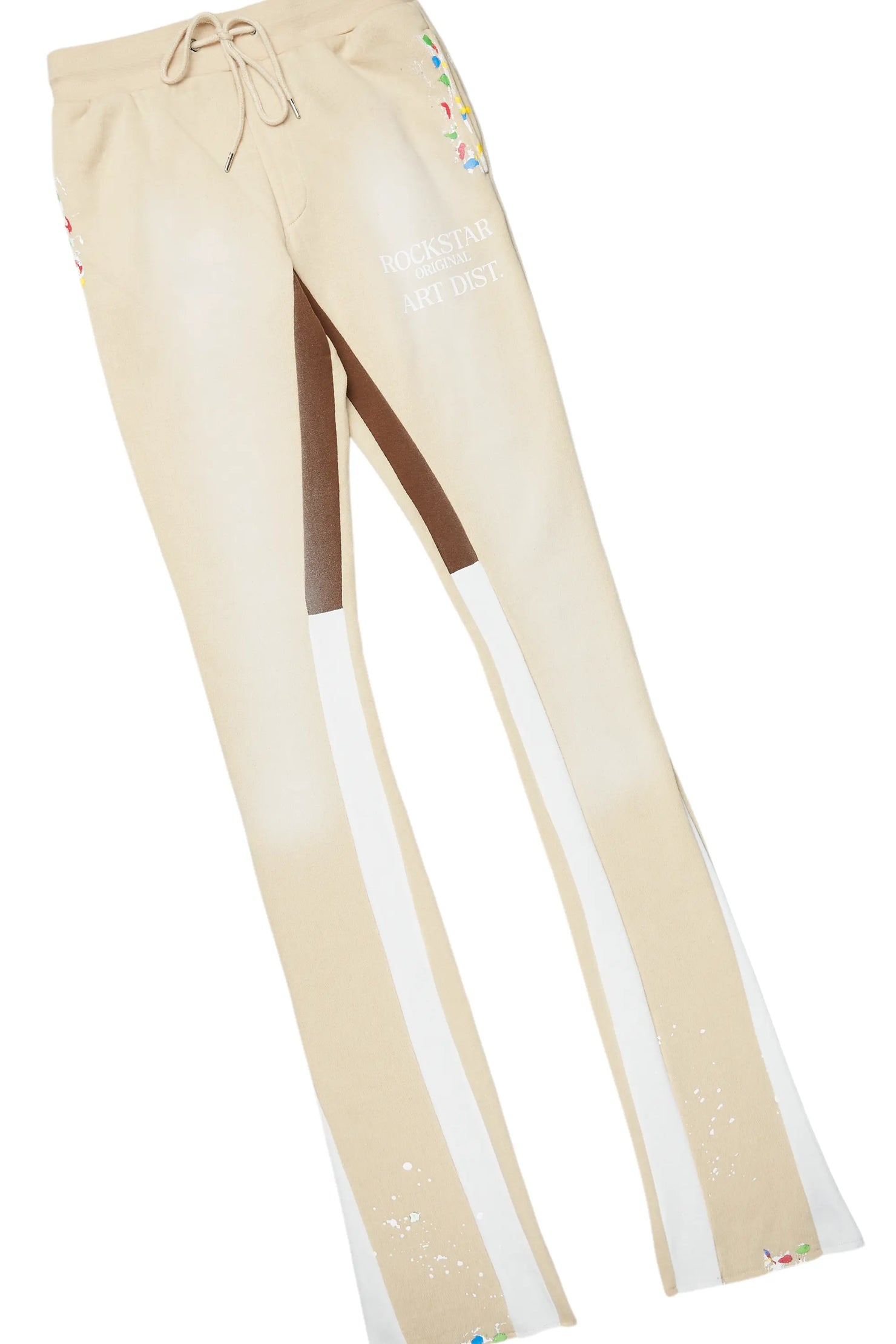 Rockstar Art Dist. Beige/White Super Stacked Pant Set