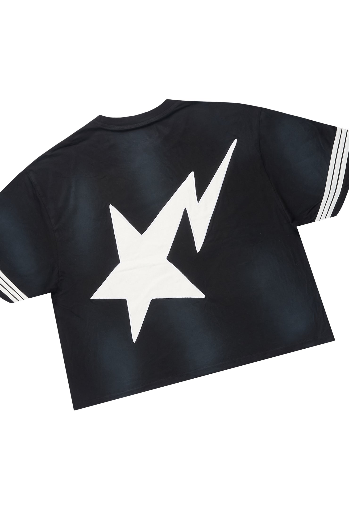 Gerrit Black T-Shirt/Stacked Flare Track Set