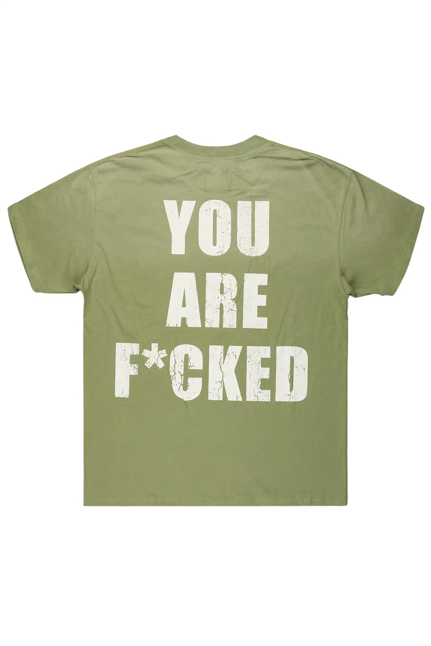 Xayon Green Oversized Graphic T-Shirt