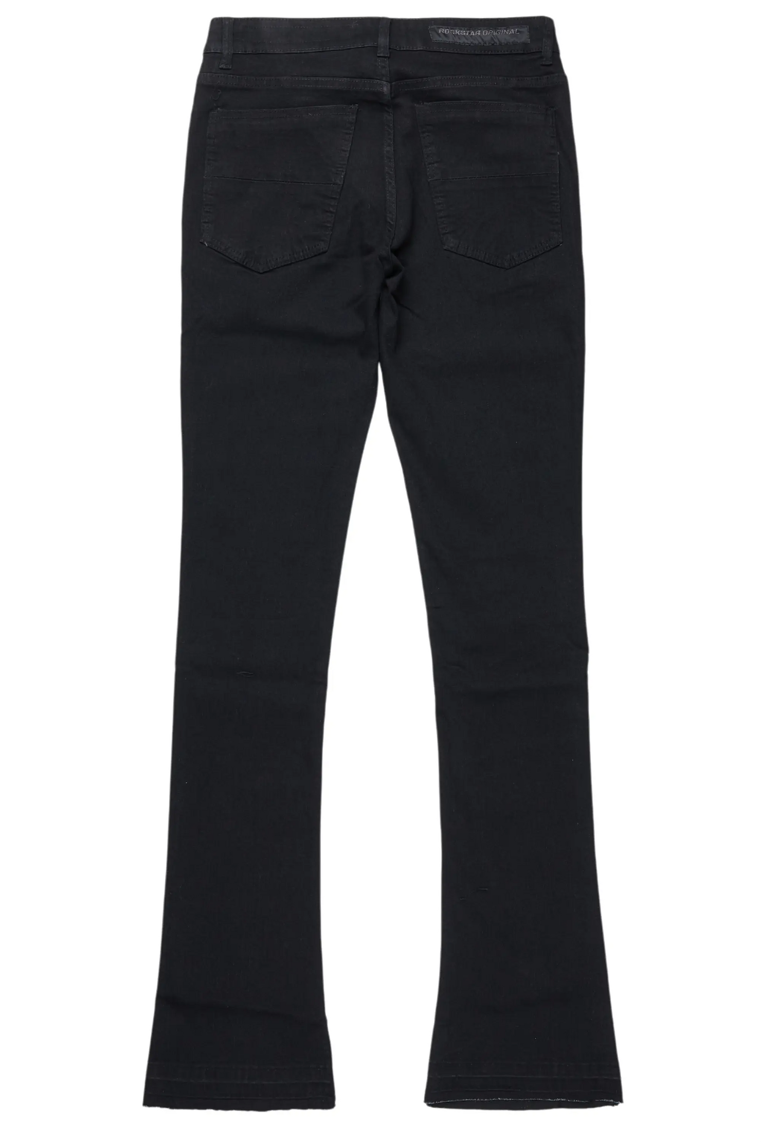 Dag Black Stacked Flare Jean