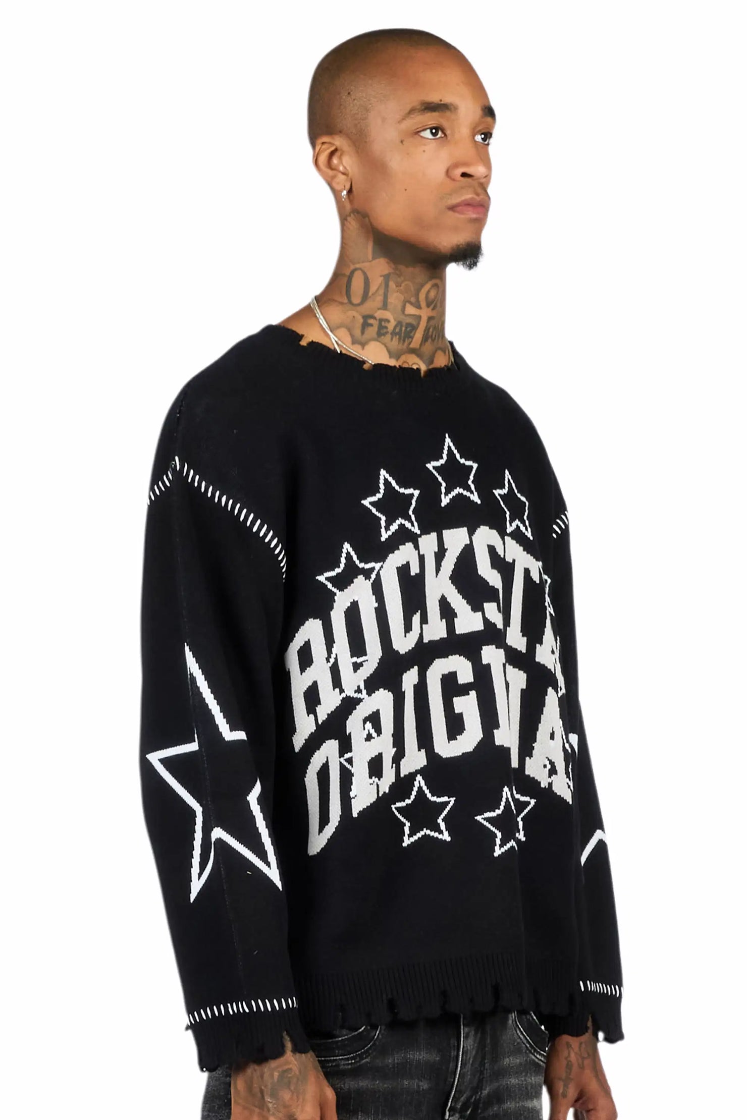 Starlux Black Knit Sweater
