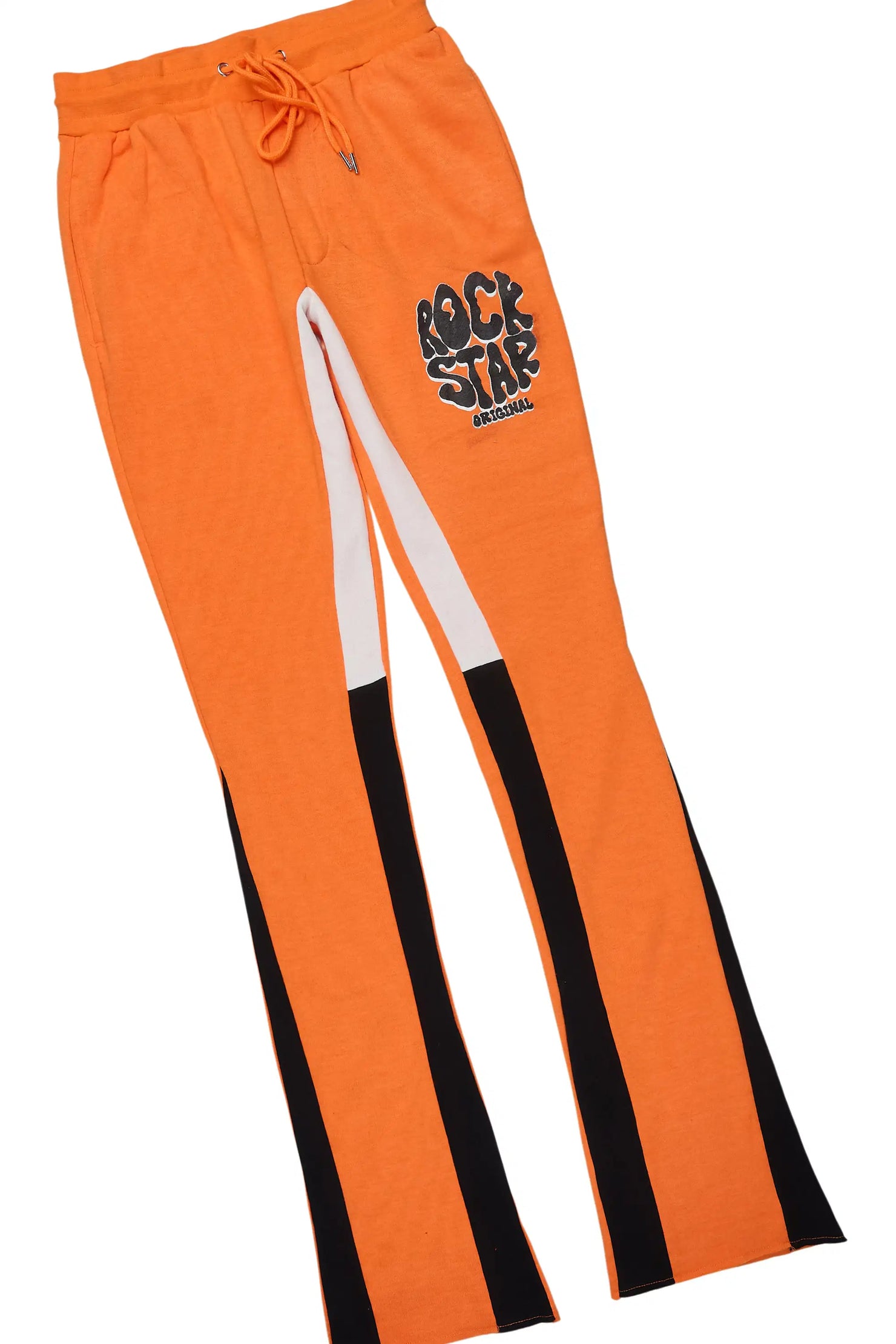 Warblen Orange/Black Hoodie/Stacked Track Pant Set