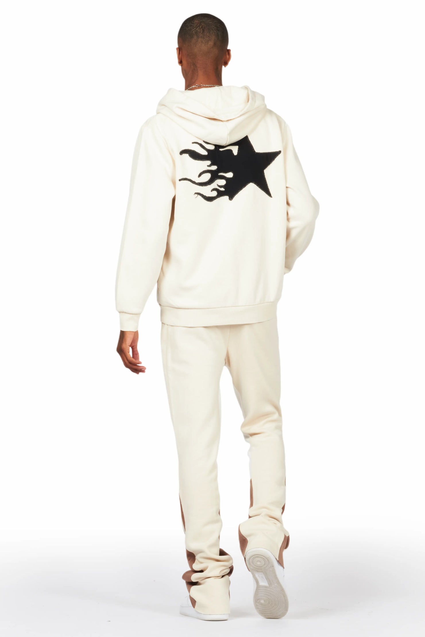 Pluton Beige Patchwork Stacked Track Set