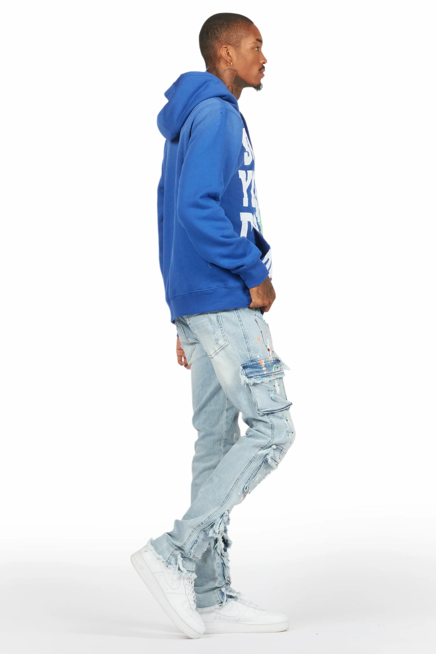Yasu Blue Painter Slim Fit Jeans