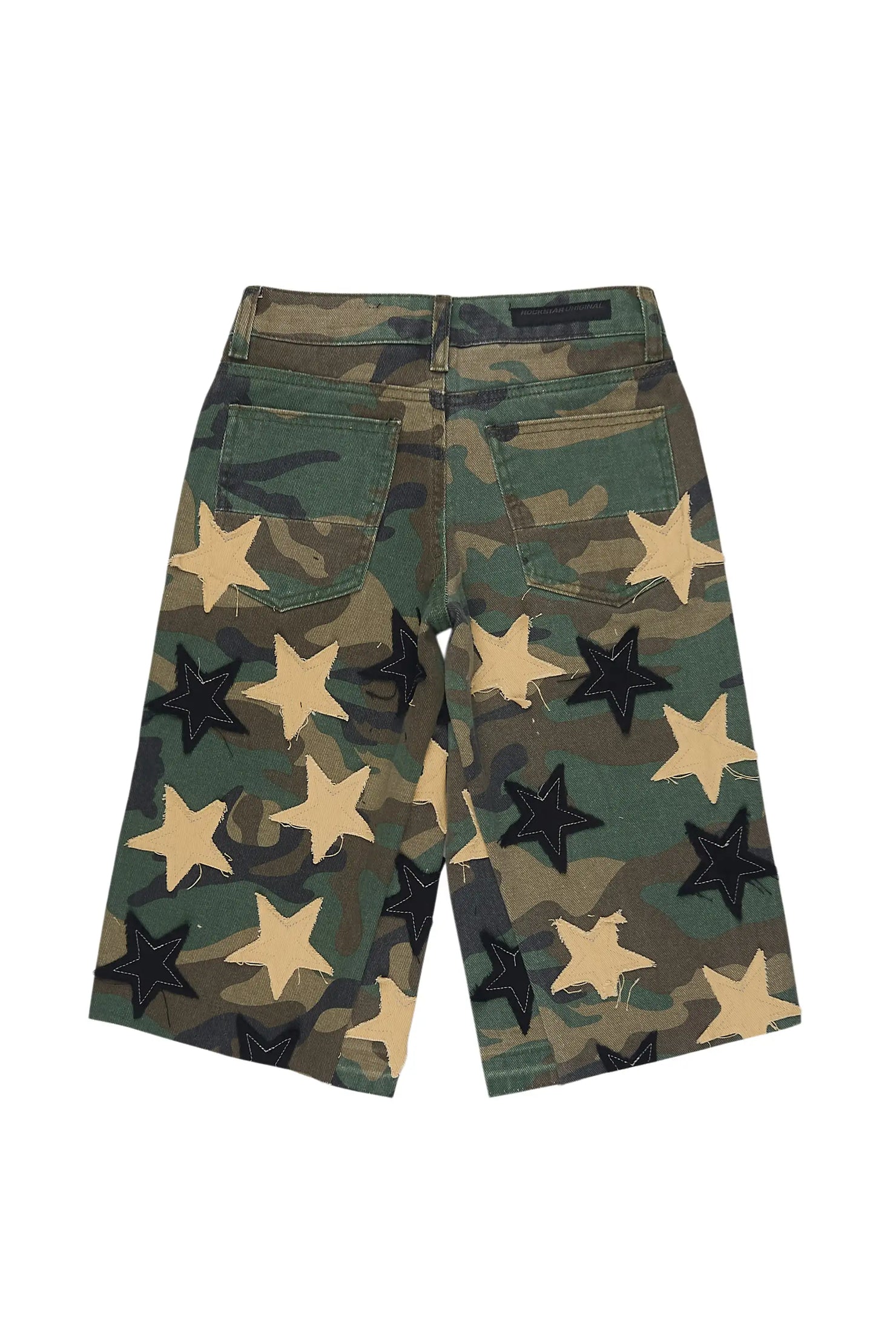 Boys Starlane Camo Denim Jort