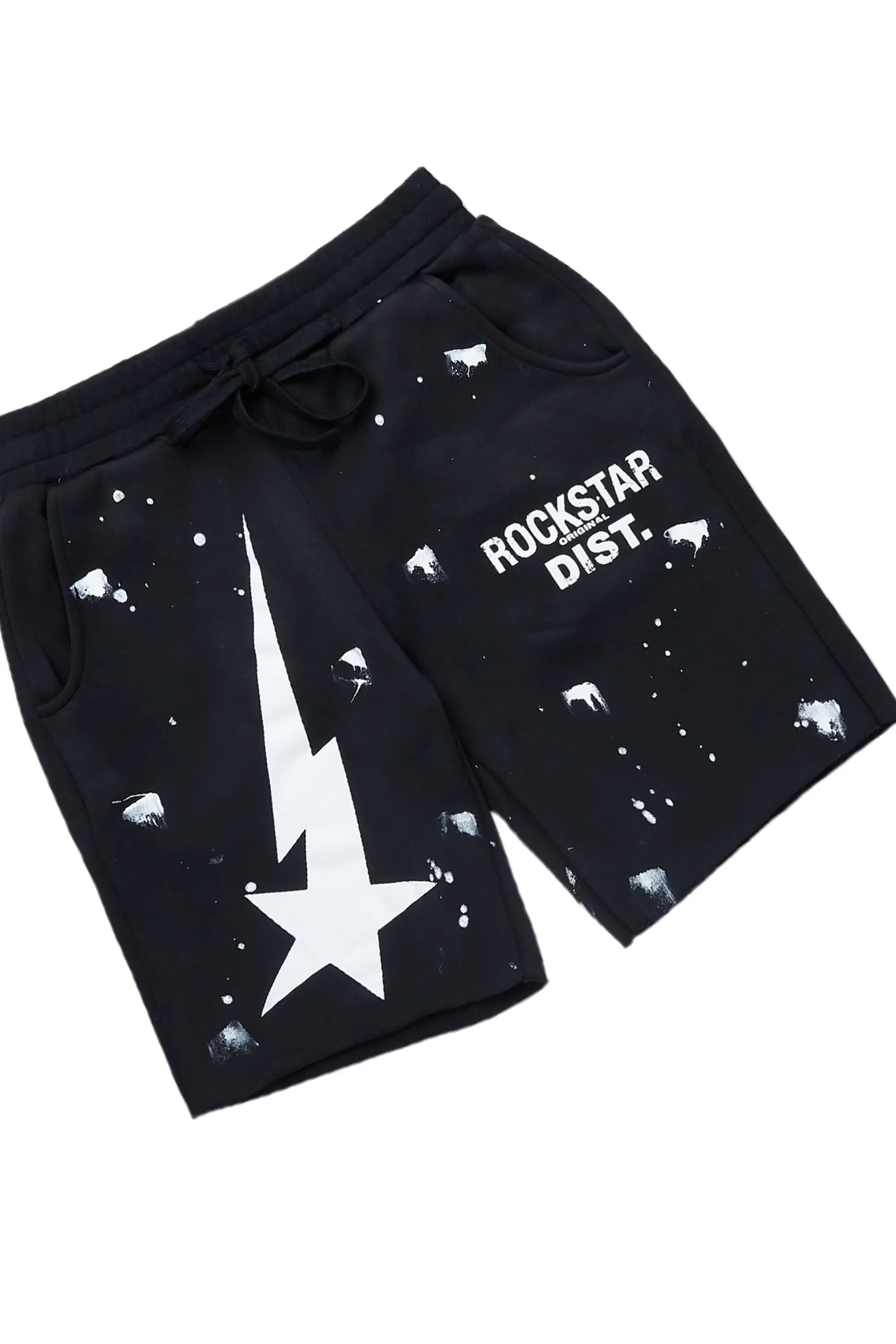 Tiffeny Black Zip Up Short Set