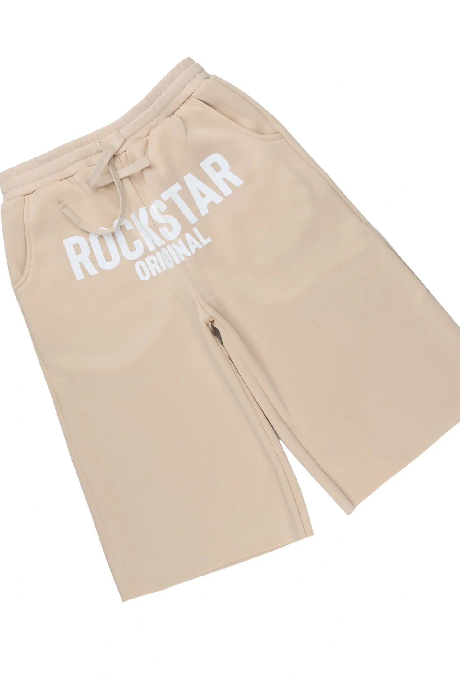 Boys Mikasso White/Beige Cut Off T-Shirt Short Set
