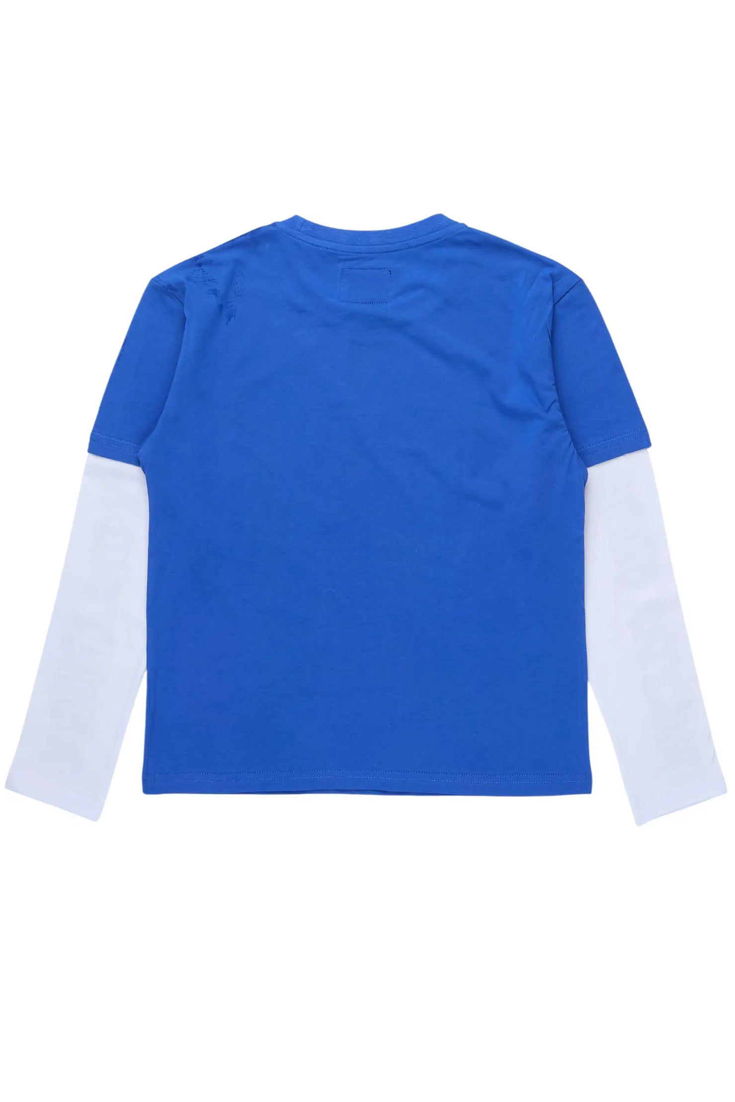 Boys Monit Royal/White Double Layer Graphic T-Shirt