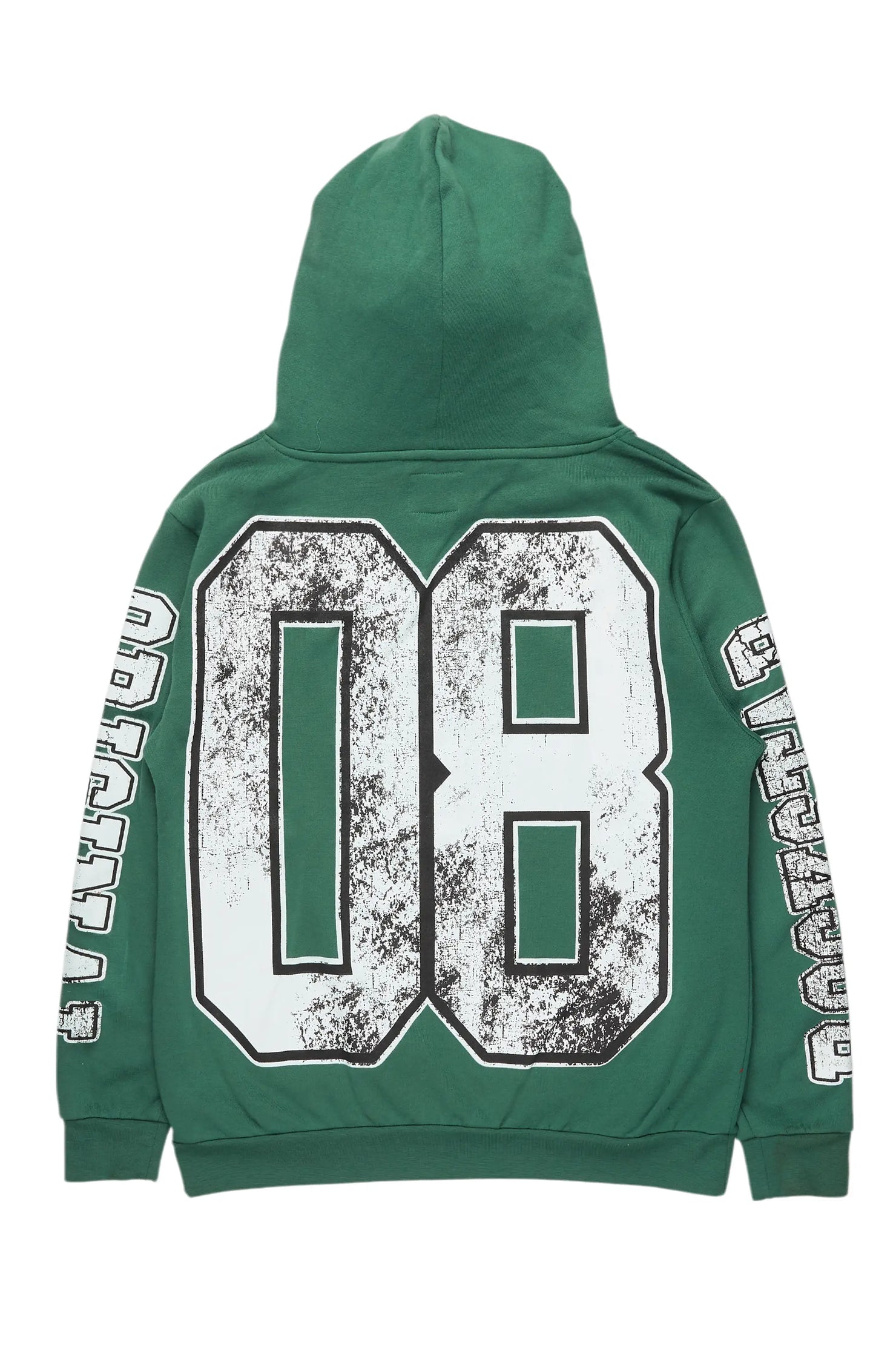 Fields Green Distressed Graphic Hoodie