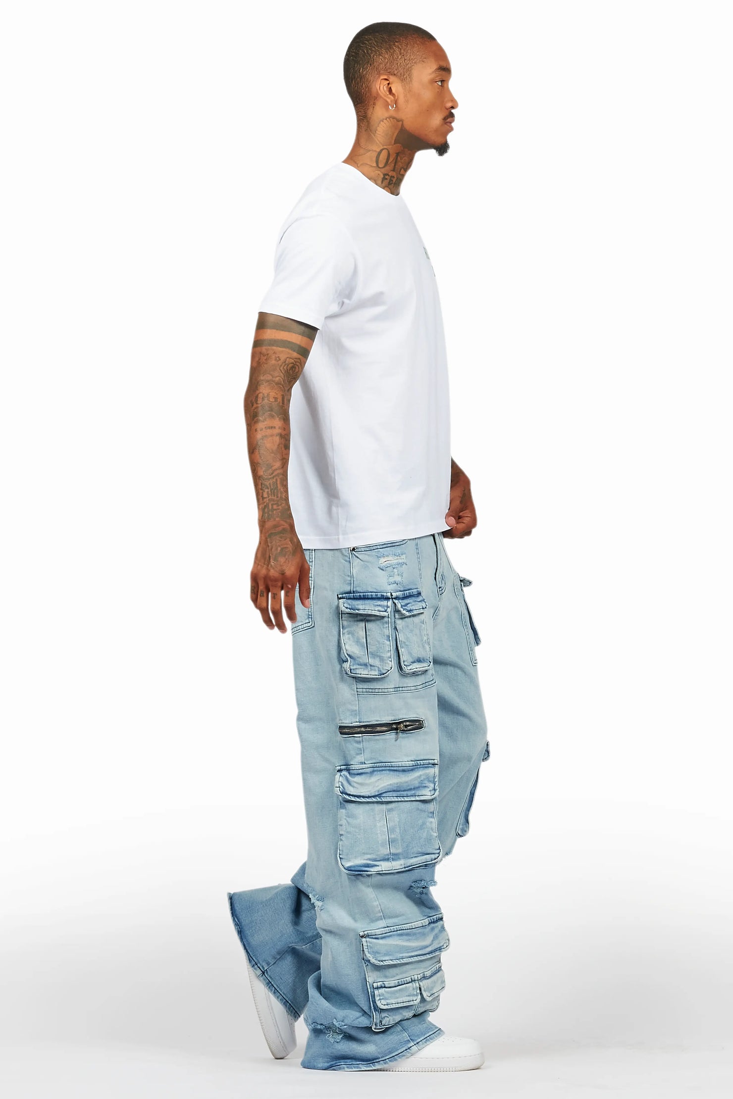 Zorig Light Blue Baggy Fit Jean