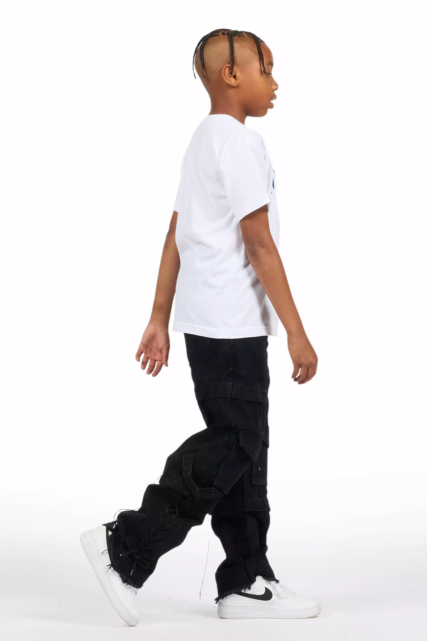 Boys Three Maxi Jet Black Baggy Fit Jean
