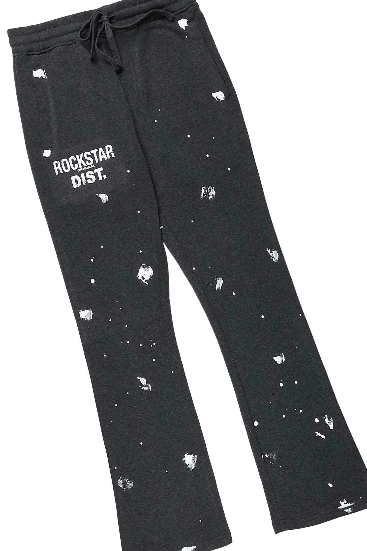 Raffer Charcoal Hoodie/Stacked Flare Track Set