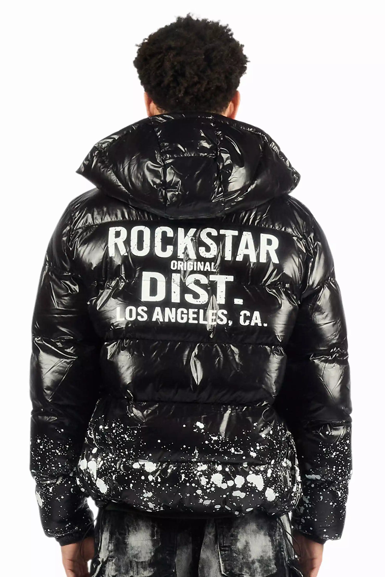 Raffer Black Heavy Puffer Jacket